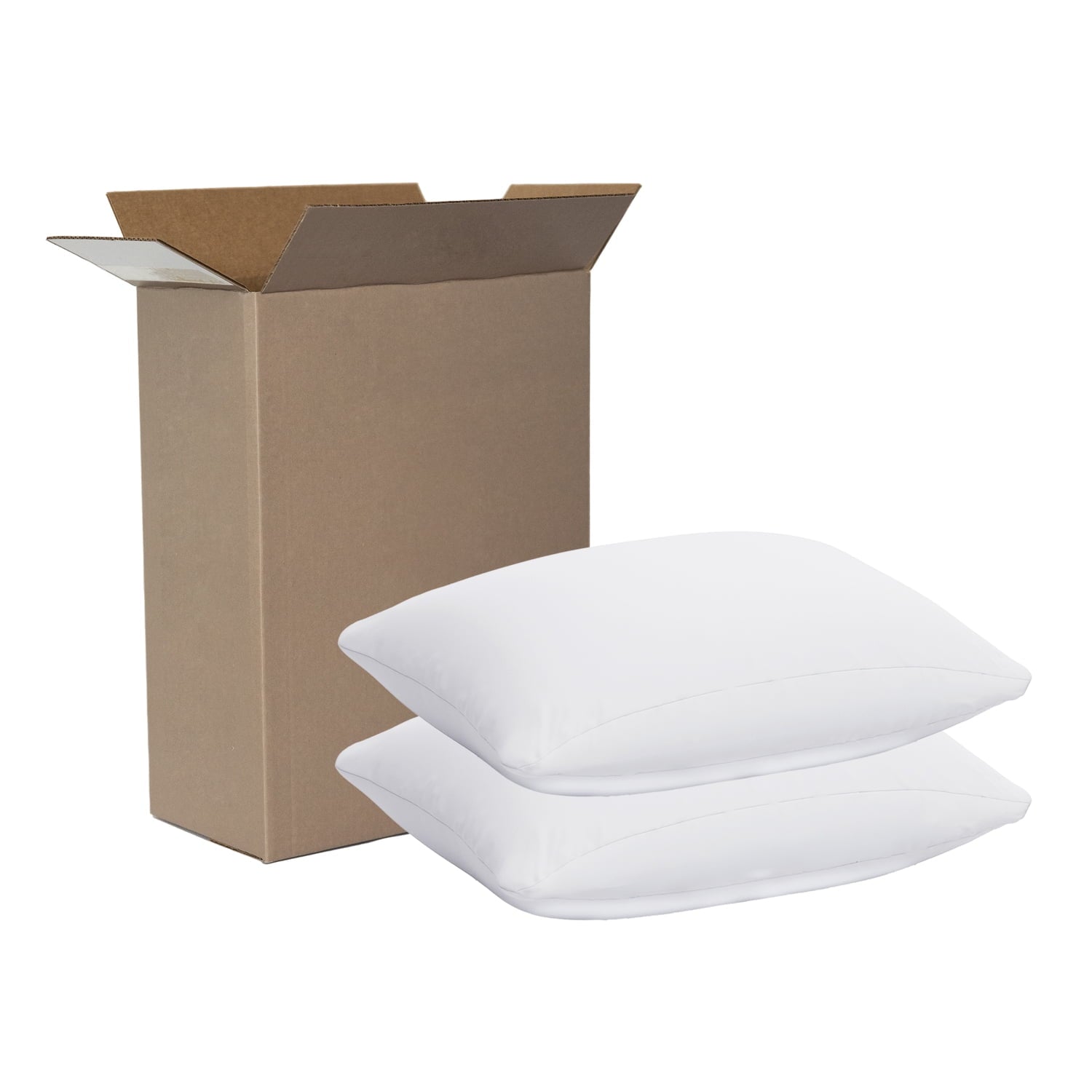Decorative Plump Allergy Relief Bed Pillows, Standard/Queen - Firm Support, Back and Side Sleeper (2 Count) - Hotel Quality Plush Sleeping Pillows Detail