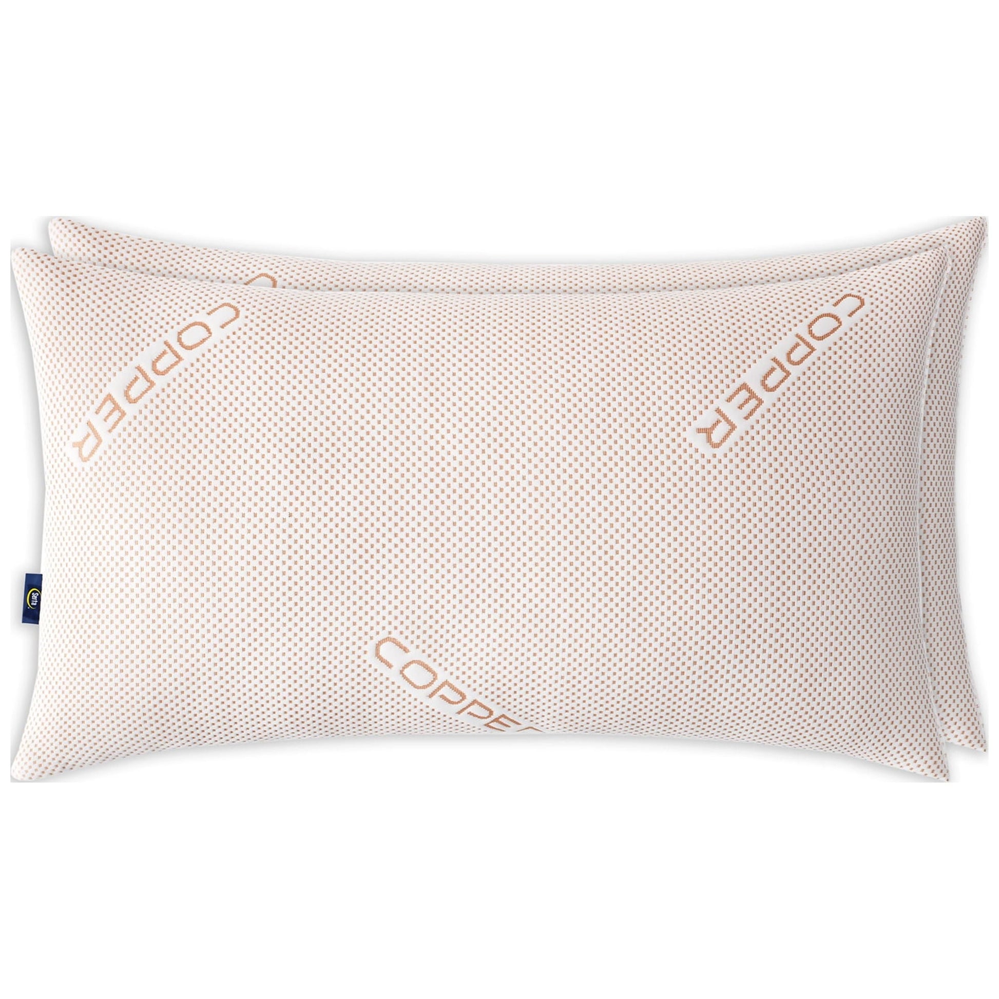 Decorative Plump Copperloft King Bed Pillow, 2 Pack, Hypoallergenic - Decorative Throw Pillow Cushion for Sofa & Bed Detail