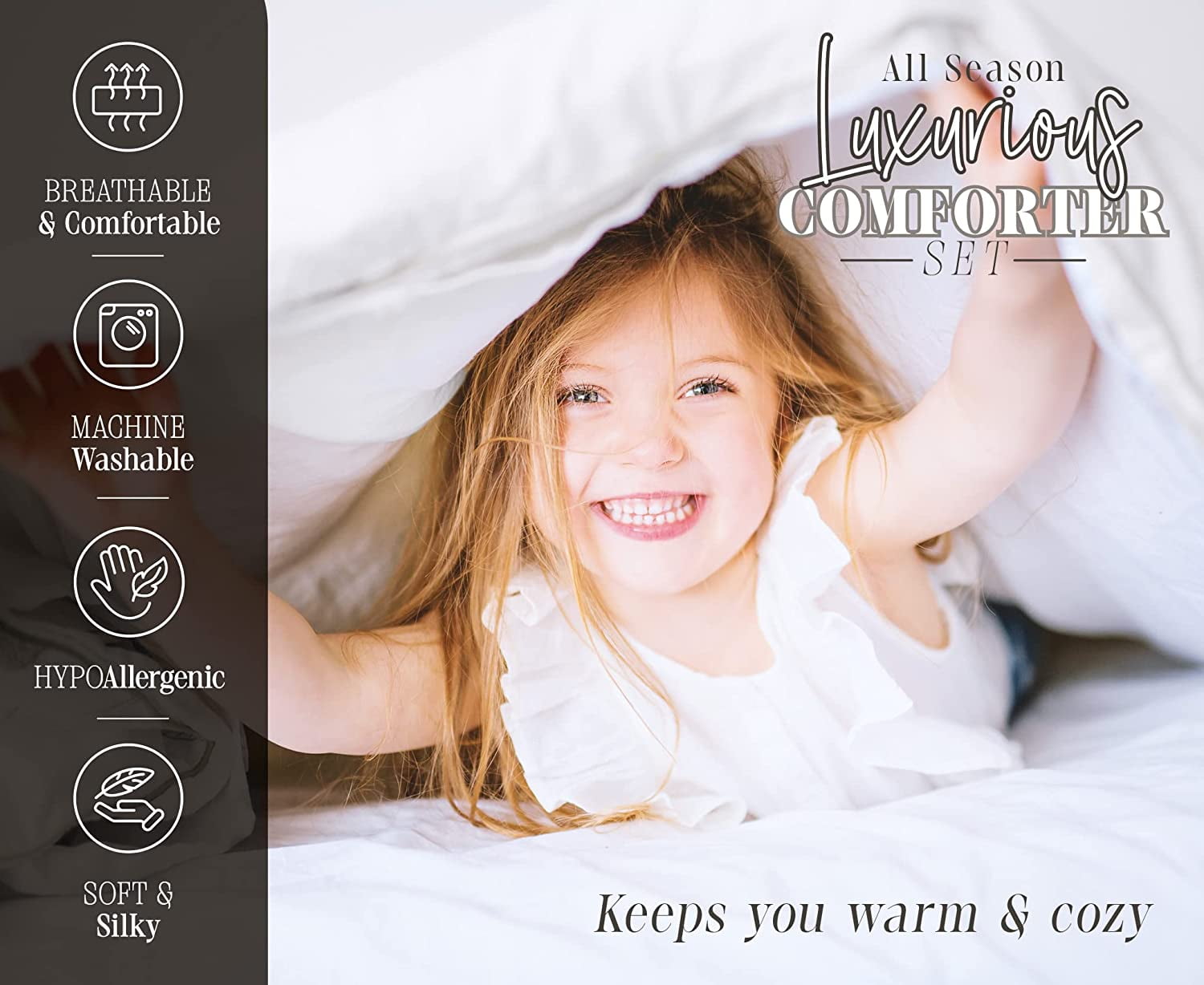 Luxurious Quilted 3-Piece Comforter Set - Reversible, Box Stitched Down Alternative, King/California King, All Season Suitable, Sage/Cream - Cloud-Like Soft Lightweight Bed Comforter Detail