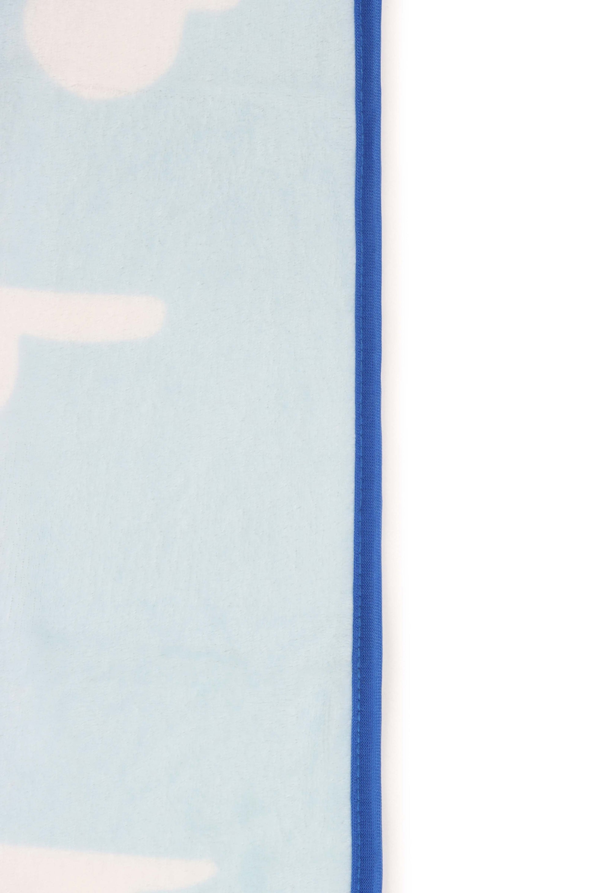 Super Soft Flannel Clouds Kids Throw Blanket, Soft Coral Fleece, Blue, 46" x 60" - Luxury Knitted Decorative Throw Blanket with Fringes Detail