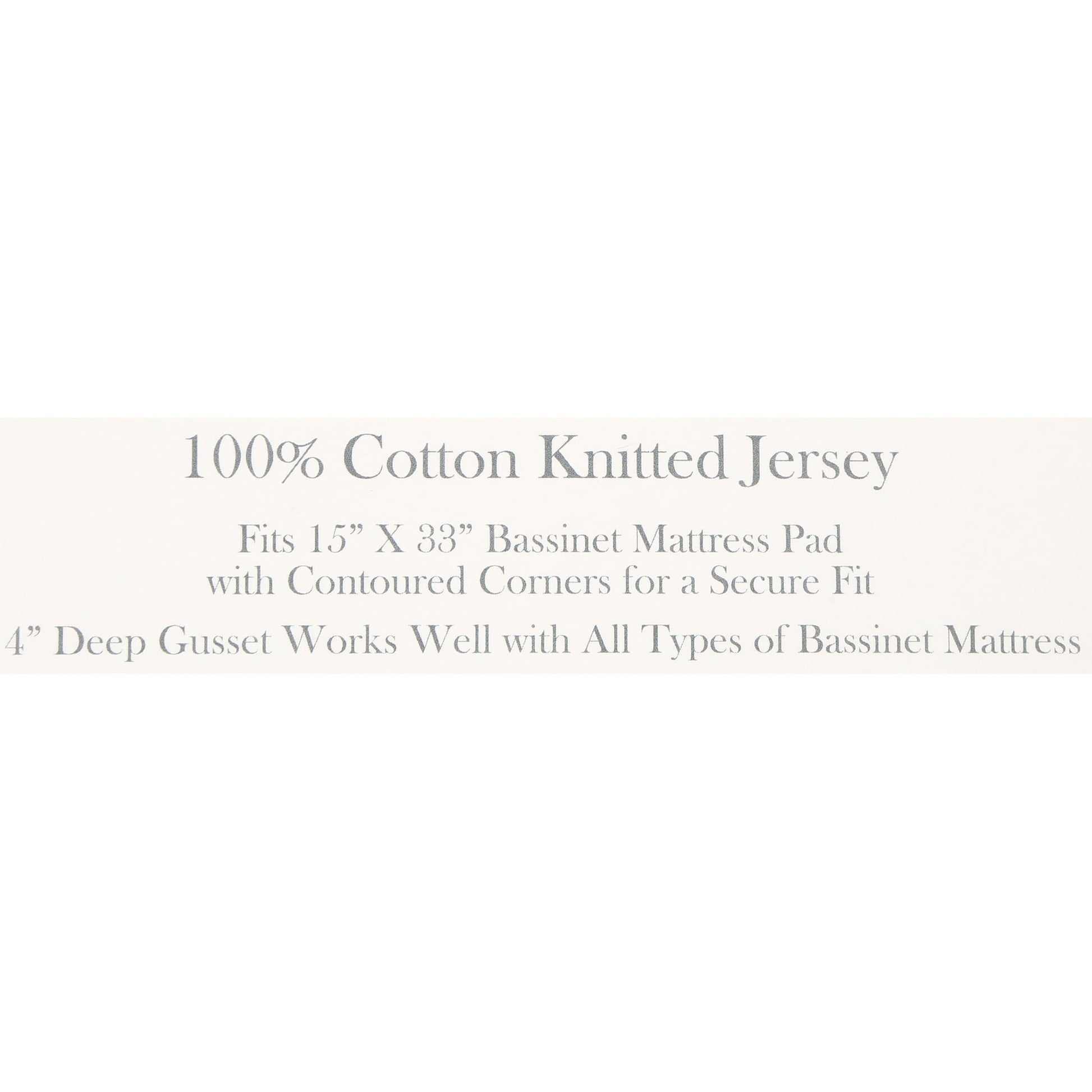 Wrinkle-Resistant TL Care 100% Natural Breathable Cotton Jersey Knit Fitted Bassinet Sheet, White, 15" x 33", Soft Breathable, for Boys... - Breathable Egyptian Cotton Flat & Fitted Sheets Detail