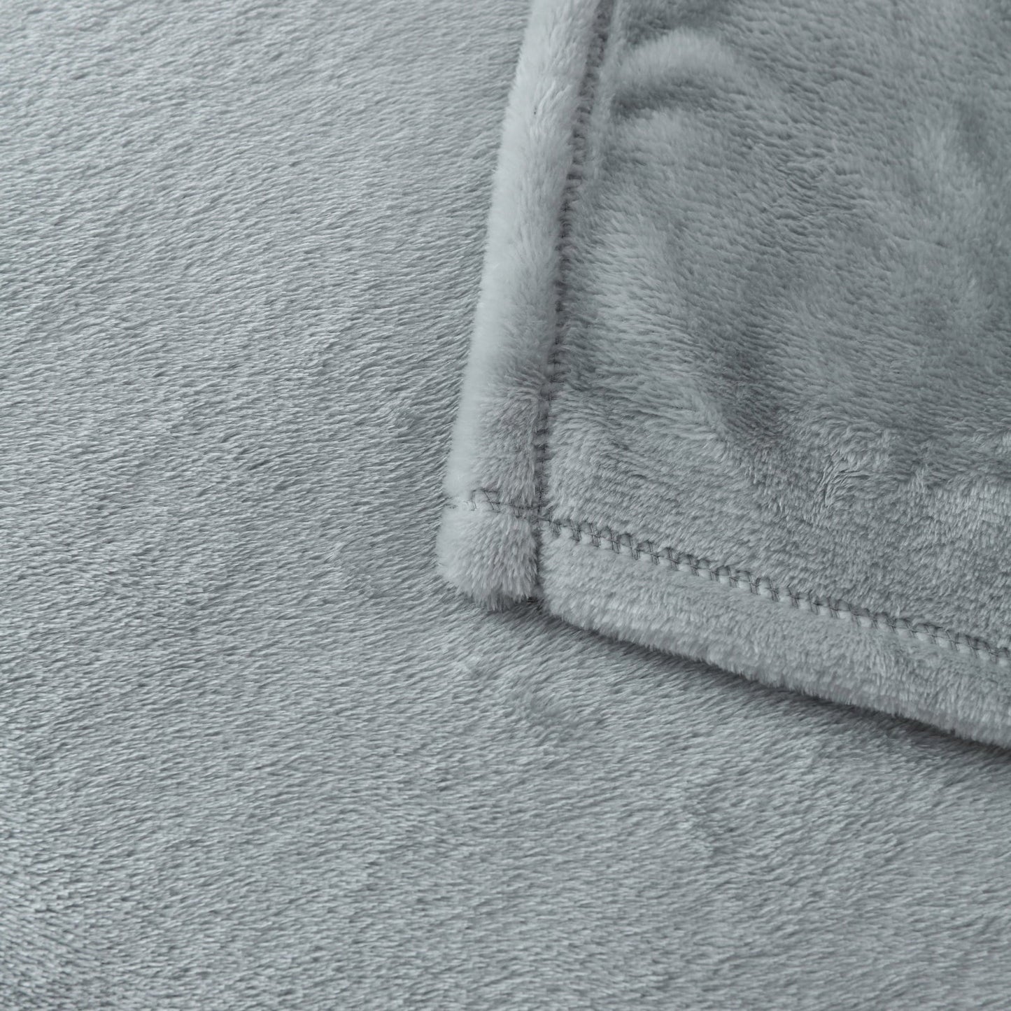 Decorative Knitted Super Soft Plush Blanket, Gray, Twin, Adult/Teen - Cozy Fleece Throw Blanket for Couch & Bed Detail
