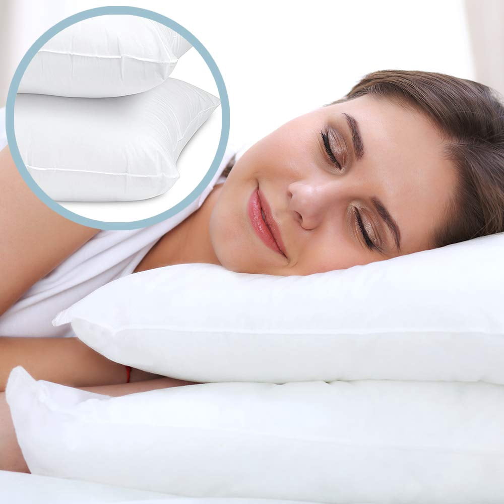 Fluffy Shredded Bed Pillows for Sleeping 2 Pc Set, Queen Size Pillow Side Sleeper Set, Down Alternative Luxury Hotel Soft Pillow 28x2... - Hotel Quality Plush Sleeping Pillows Detail