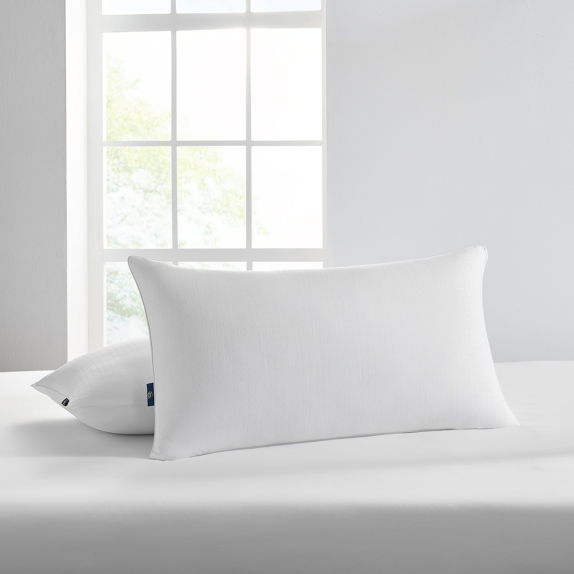 Orthopedic Support Won't Go Flat Bed Pillow, King, 2 Pack - Orthopedic Shredded Foam Bed Pillow Set Detail