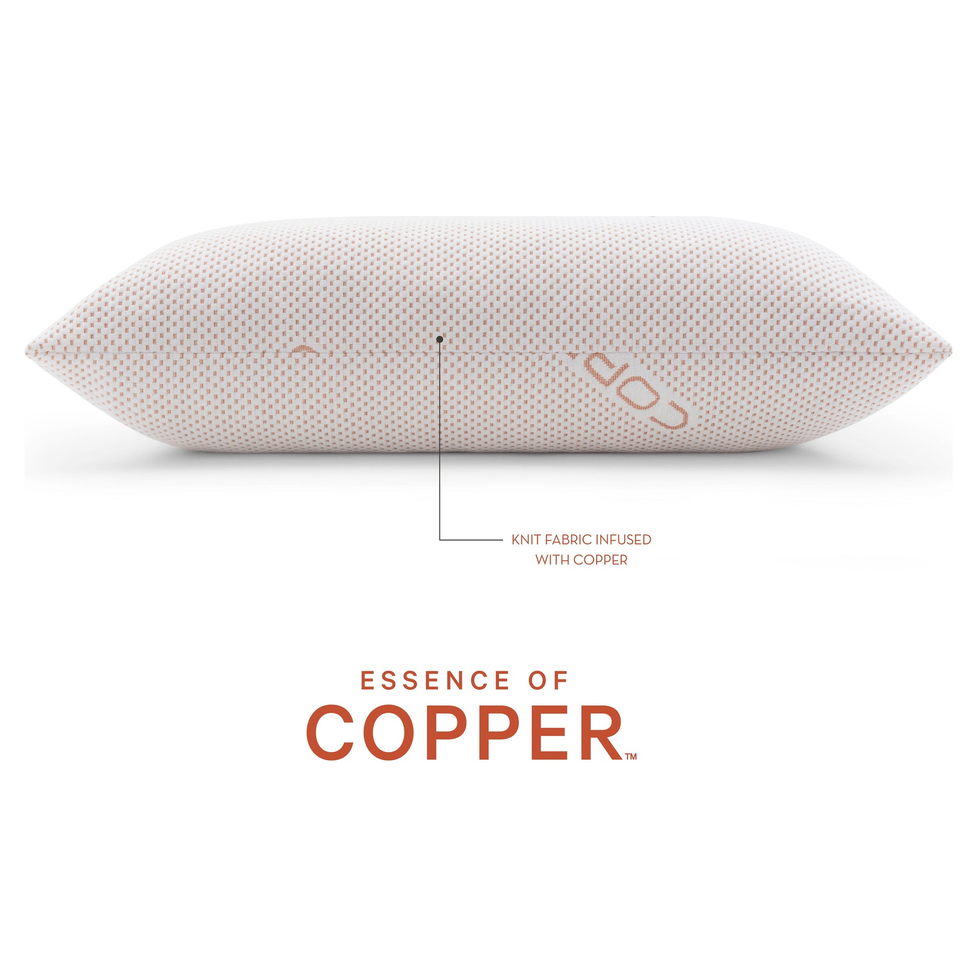 Decorative Plump Luxury Knit Bed Pillow 2 Pack, Standard/Queen, Polyester - Ergonomic Memory Foam Pillow for Neck Pain Support Detail