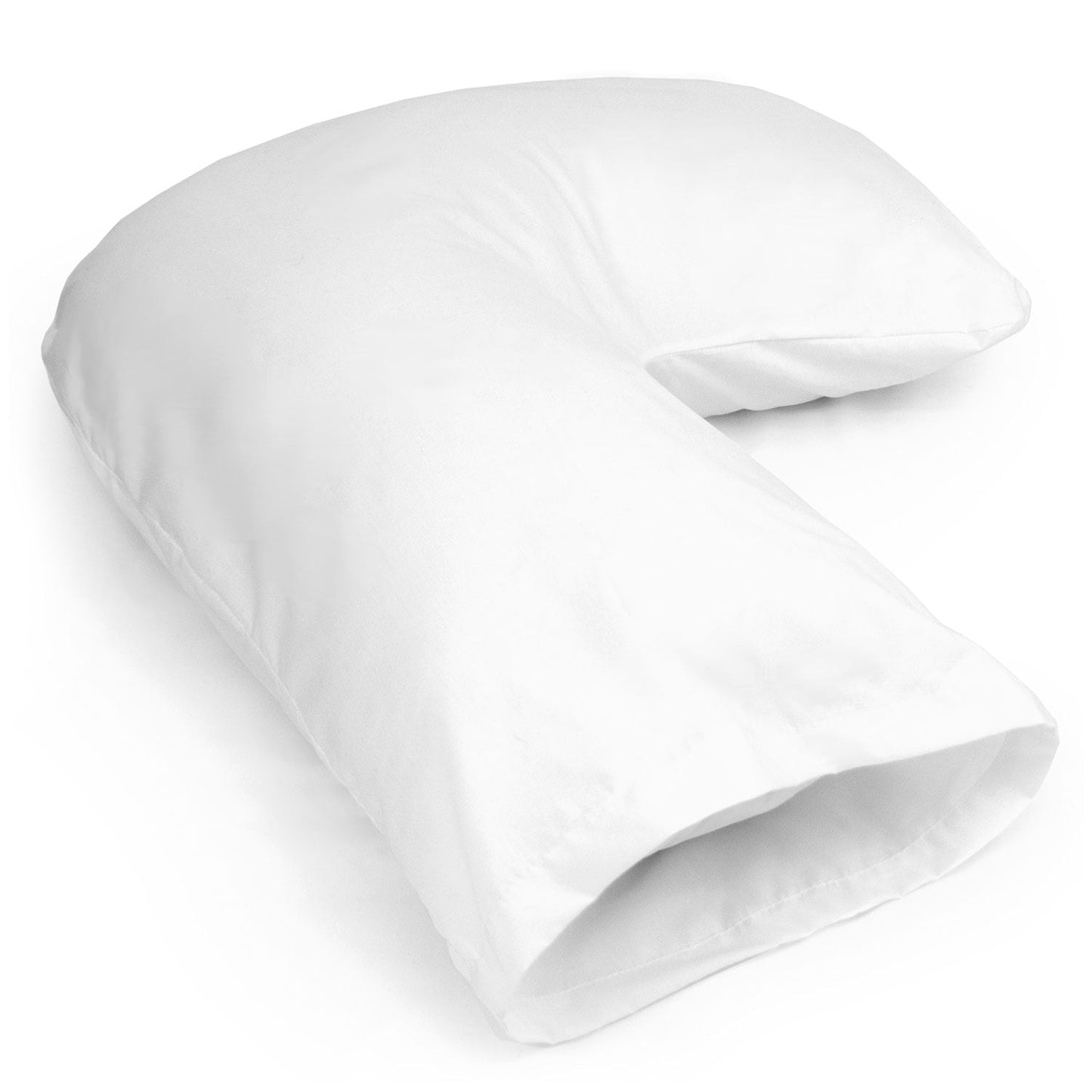 Decorative Plump Hugg-A-Pillow 17" x 22" Bed Pillow White 554-7915-1900 - Ergonomic Memory Foam Pillow for Neck Pain Support Detail