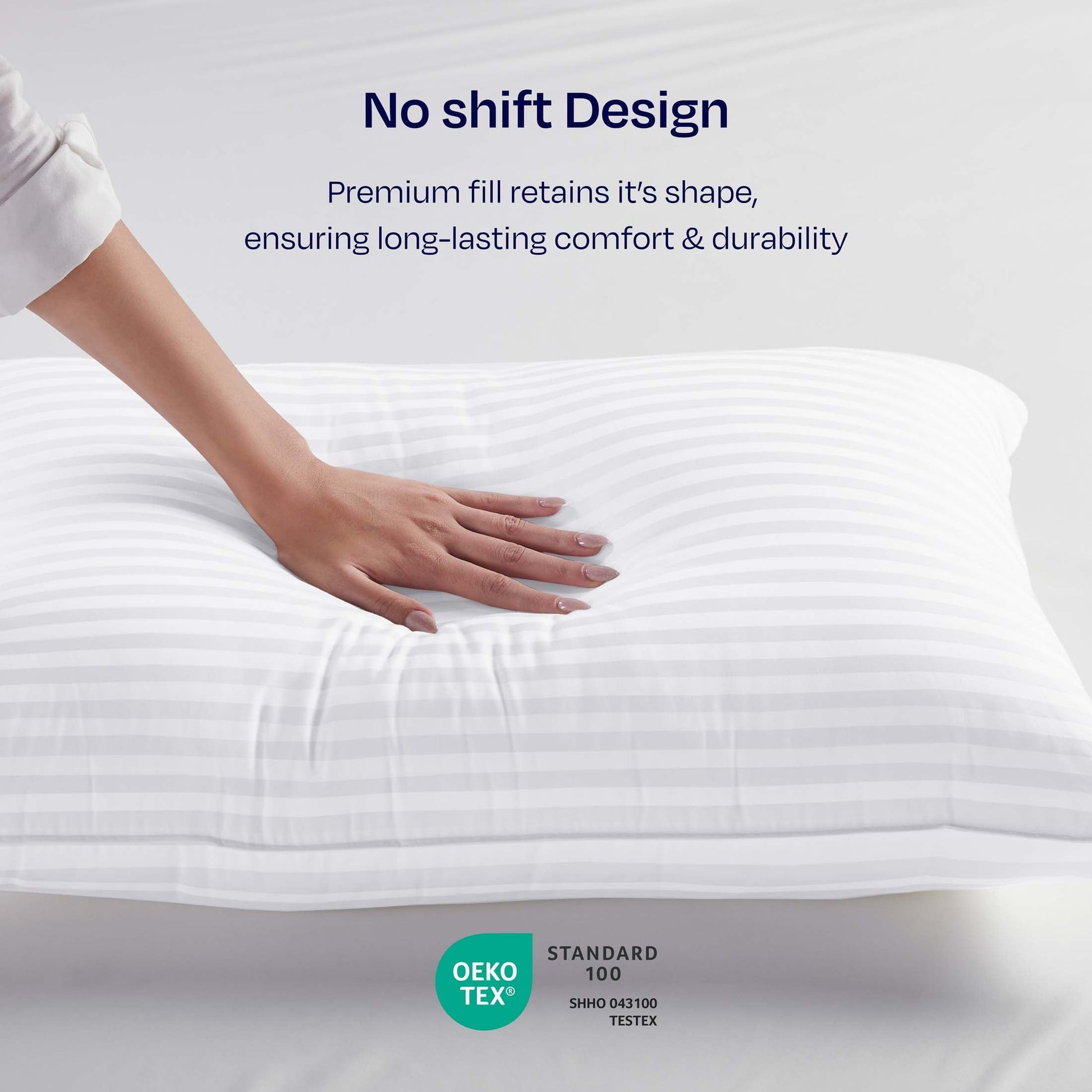 Fluffy Shredded 2-Pack Comfort Bed Pillows Standard size set of 2 for Sleeping, Pillows, for Back, Stomach or Side Sleepers, 20 x 26 ... - Orthopedic Shredded Foam Bed Pillow Set Detail