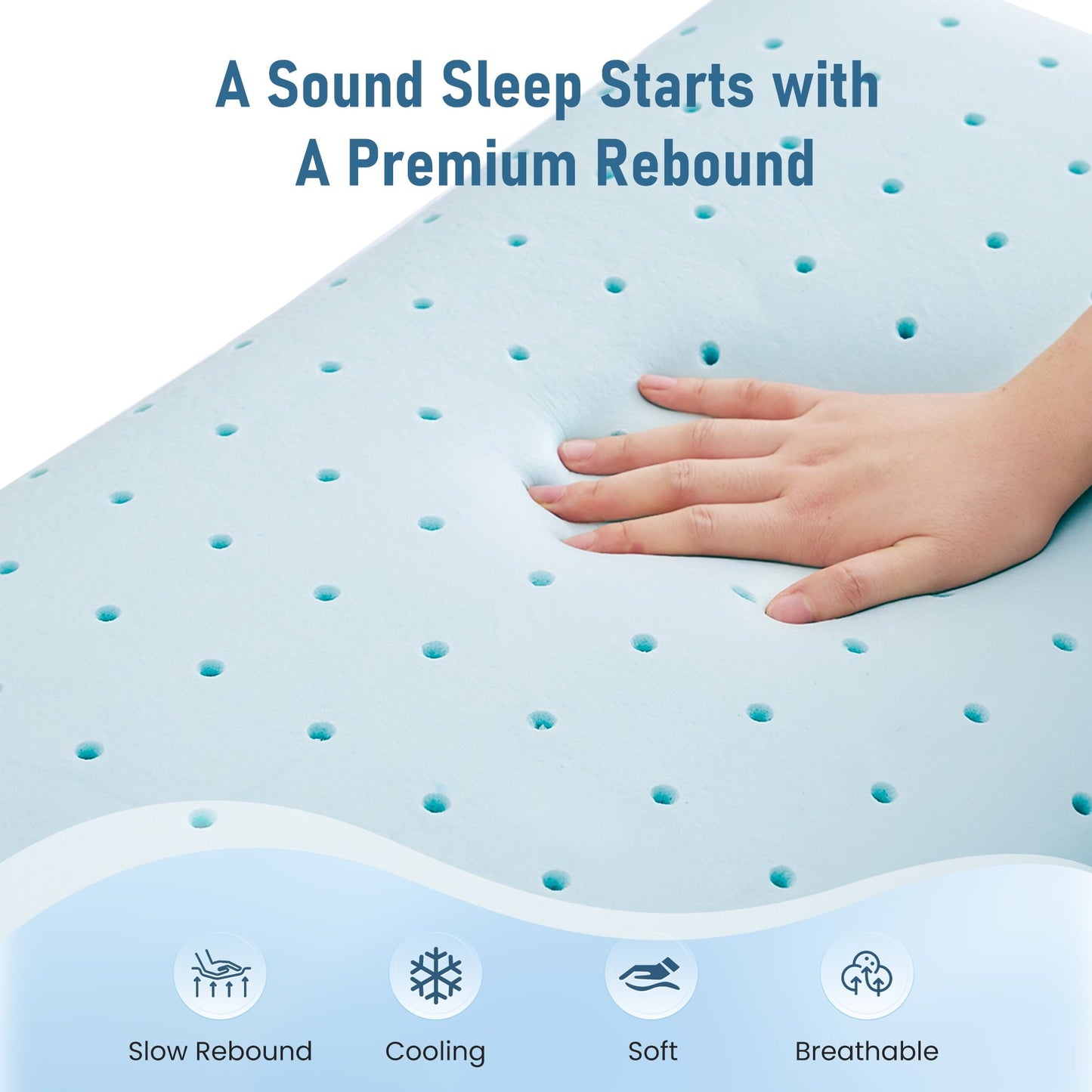 Fluffy Shredded Memory Foam Pillow for Bed, Cooling Pillow with Extra Height Pad, Supportive Bed Pillow for Side, Back & Hot Sleepers... - Hotel Quality Plush Sleeping Pillows Detail