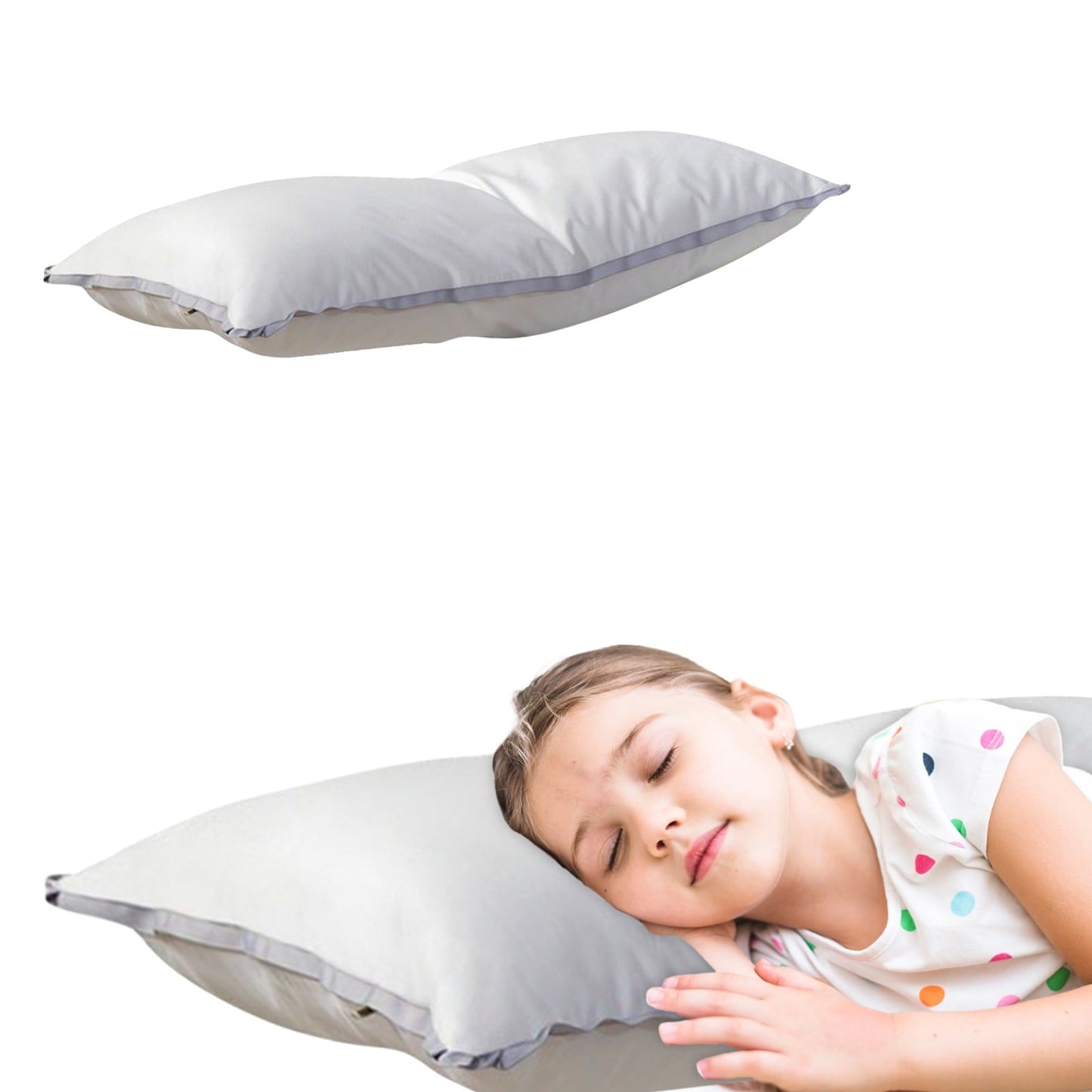 Hotel Collection Flat Pillows for Sleeping Thin, Ultra Thin Pillow, Adjustable Shredded Memory Foam Pillows for Side Back Stomach Slee... - Decorative Throw Pillow Cushion for Sofa & Bed Detail