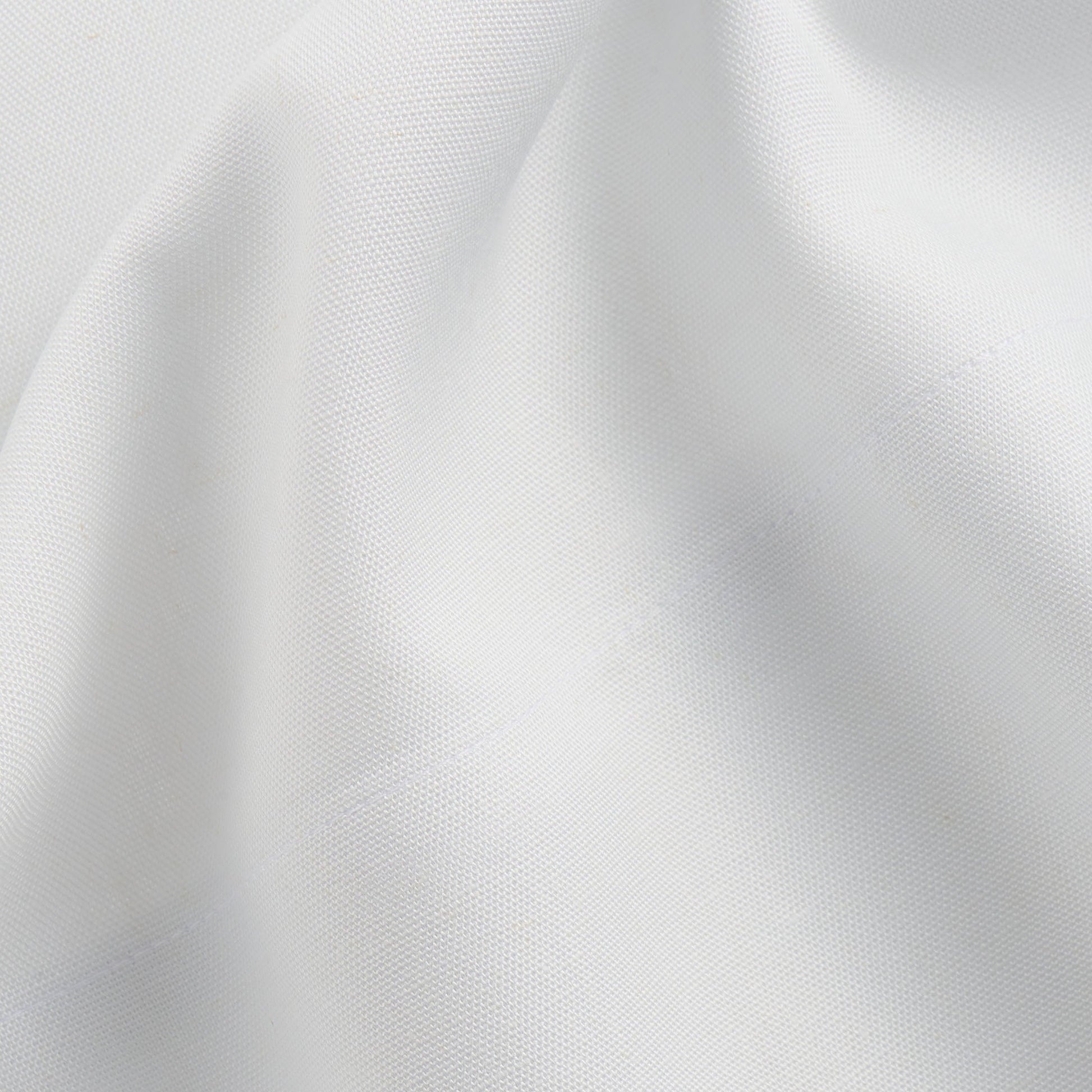 Breathable Luxury 4-Piece White Lyocell & Linen Blend Percale Bed Sheet Set, Queen - Breathable Egyptian Cotton Flat & Fitted Sheets Detail