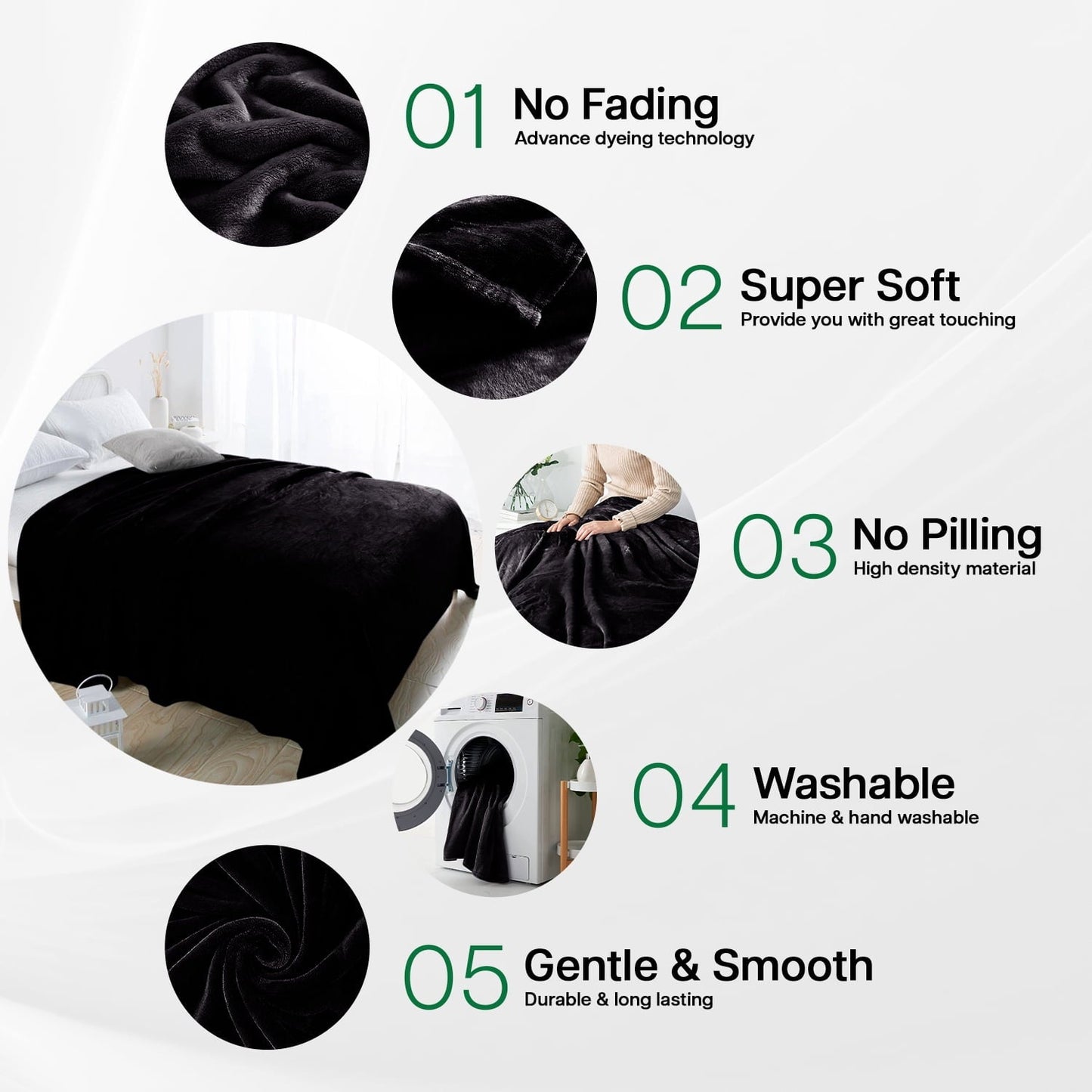 Cozy Fleece Microplush Fleece Blanket Cozy for Bed and Throw Cozy for Bed and Throw 310 GSM Soft Microfiber Lightweight Warm Fluf... - Luxury Knitted Decorative Throw Blanket with Fringes Detail