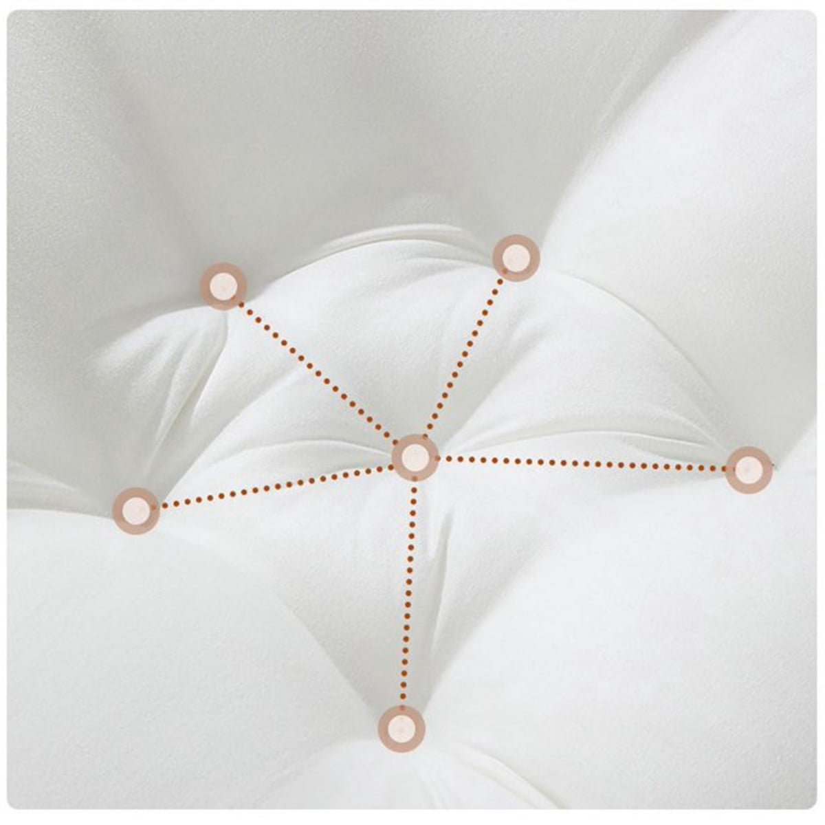 Orthopedic Support Happon Soft Breathable Cotton Bed Pillows - Washable - Hotel Quality Plush Sleeping Pillows Detail