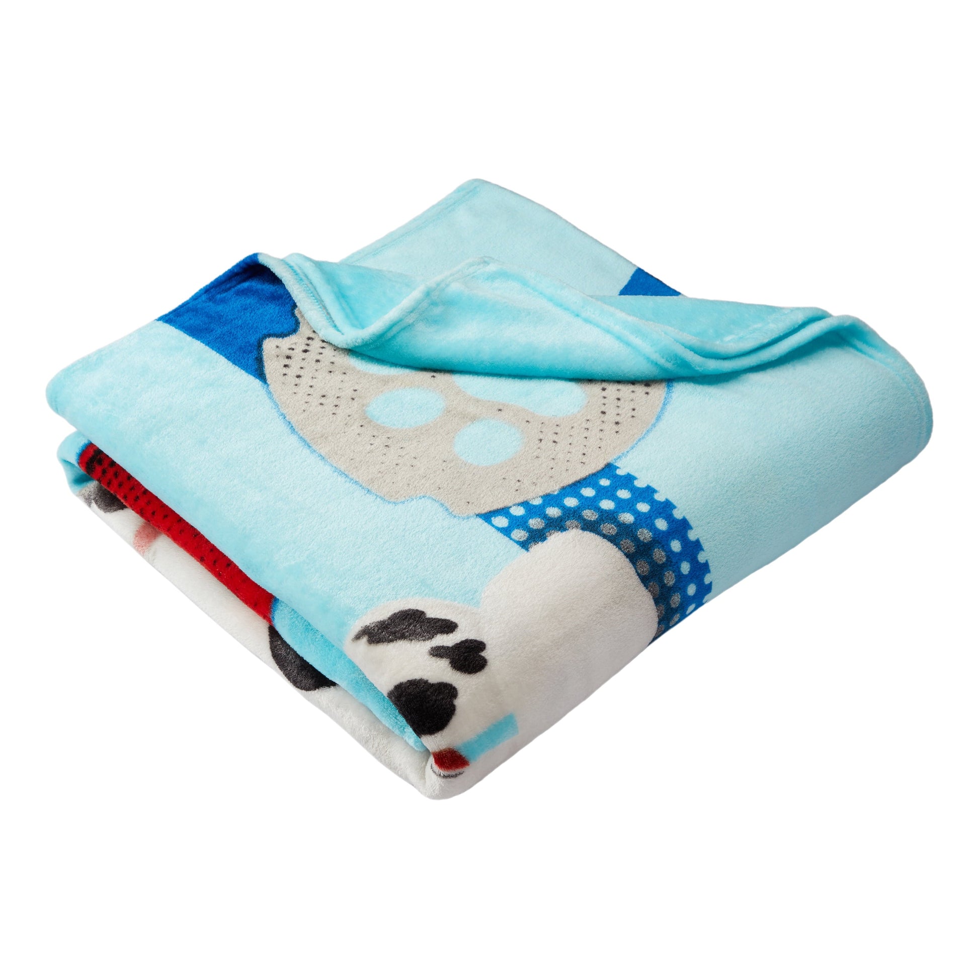 Lightweight Warm Kids Blue Print Fleece Bed Blanket, Twin/Full - Lightweight Plush Warm Blanket for All Seasons Detail