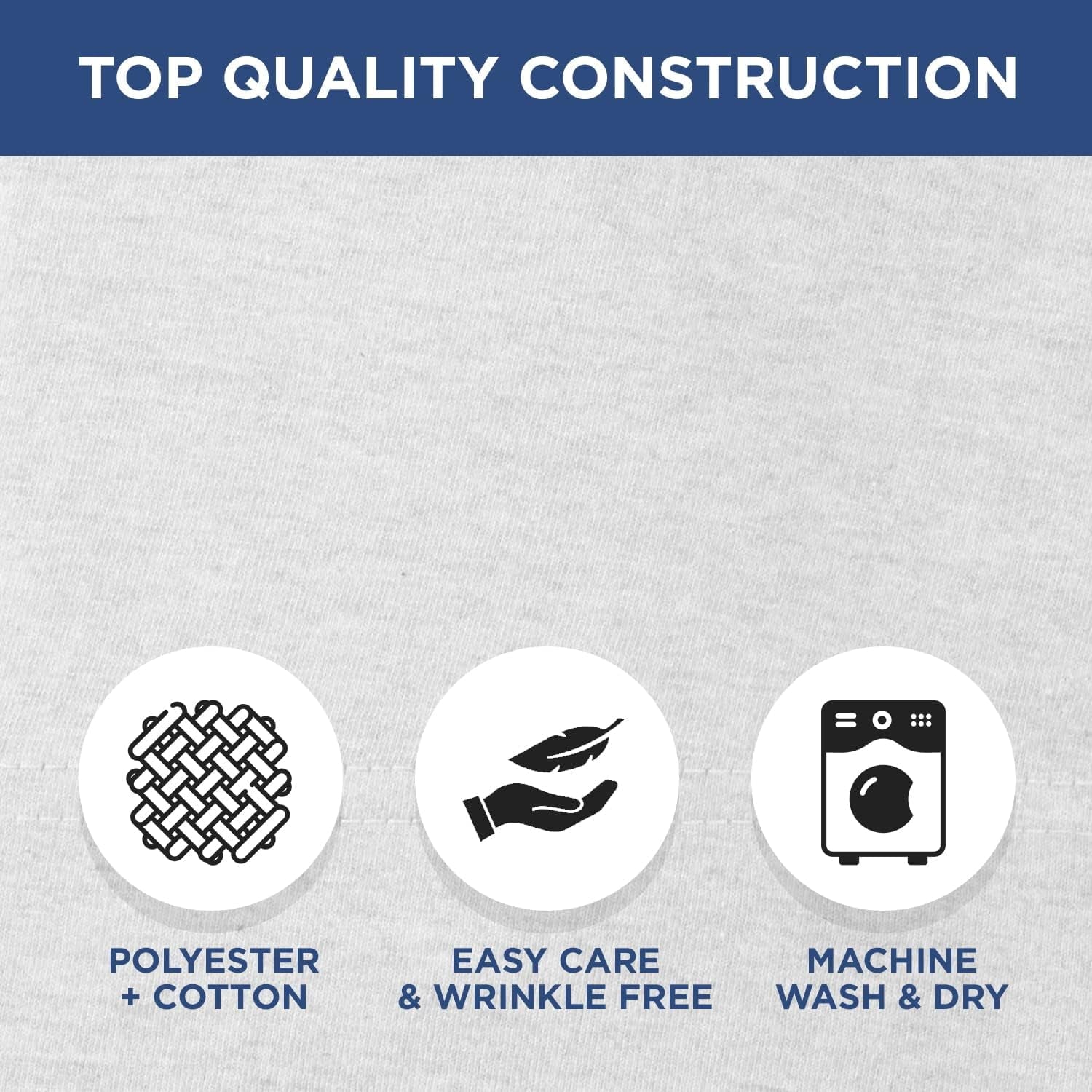 Premium Egyptian Cotton 2 Pack Fitted Hospital Bed Sheets with Elastic All Around for a Perfect Fit - Cotton Rich Soft Knitted Jersey Sheet, ... - Premium Ultra-Soft Pillowcase Pair for Sleeping Detail