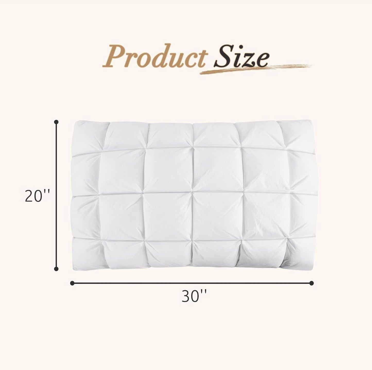 Orthopedic Support Hotel Cervical Pillow for Sleeping – Ergonomic Contour Neck Support Bed Pillow, Fluffy and Supportive for Side, Back ... - Decorative Throw Pillow Cushion for Sofa & Bed Detail
