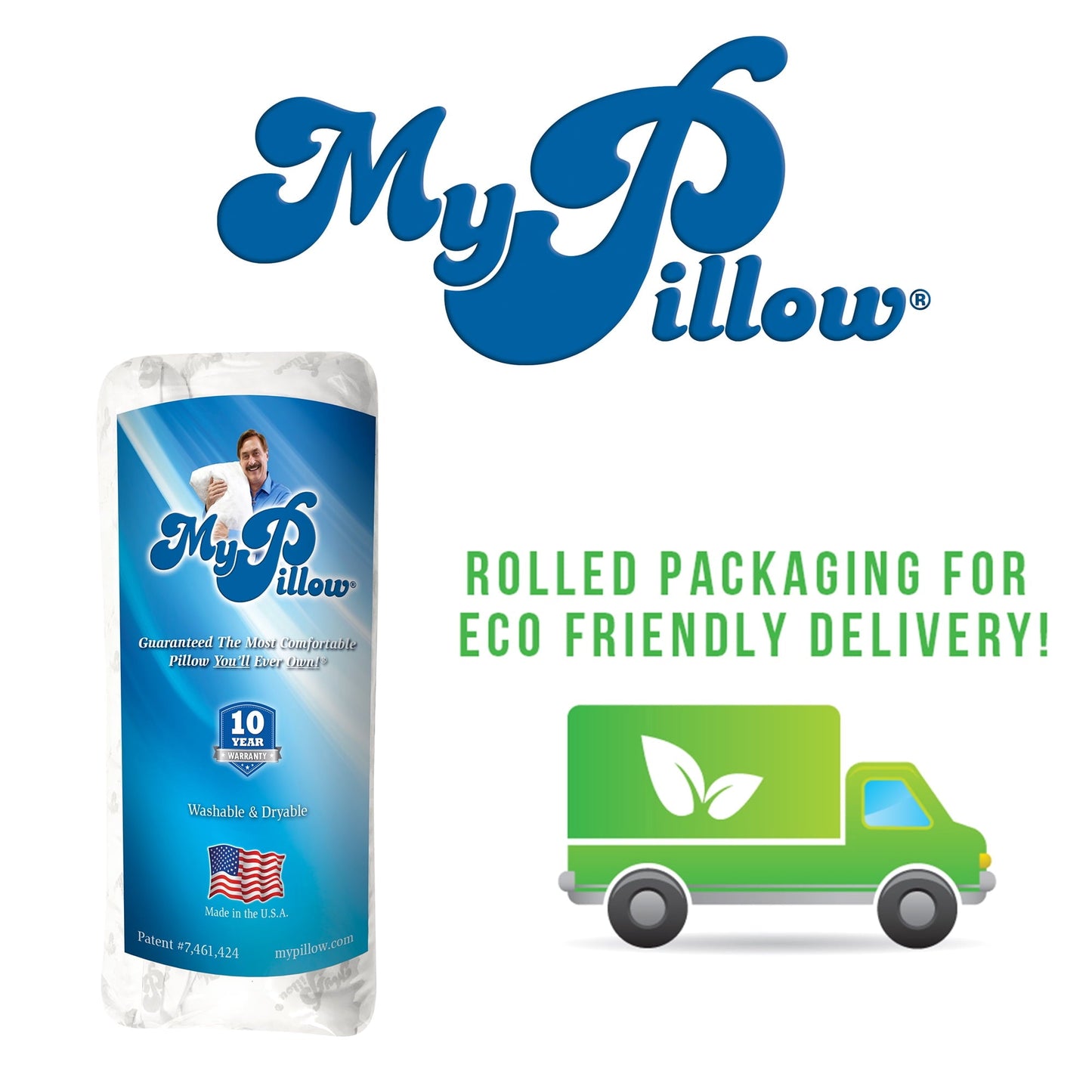 Ergonomic Memory Foam Bed Pillow Classic Standard/Queen Medium - Hotel Quality Plush Sleeping Pillows Detail