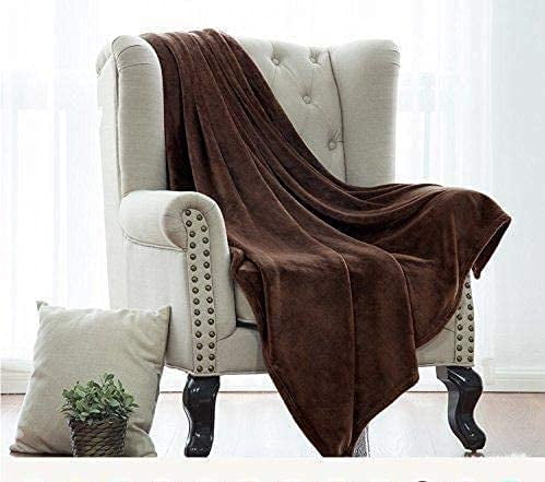 Cozy Fleece Single Solid Color Hypoallergenic 60”L x 50”W Fleece Throw Blanket for Fall, Winter, Spring, Summer, Men, Women, Chil... - Luxury Knitted Decorative Throw Blanket with Fringes Detail