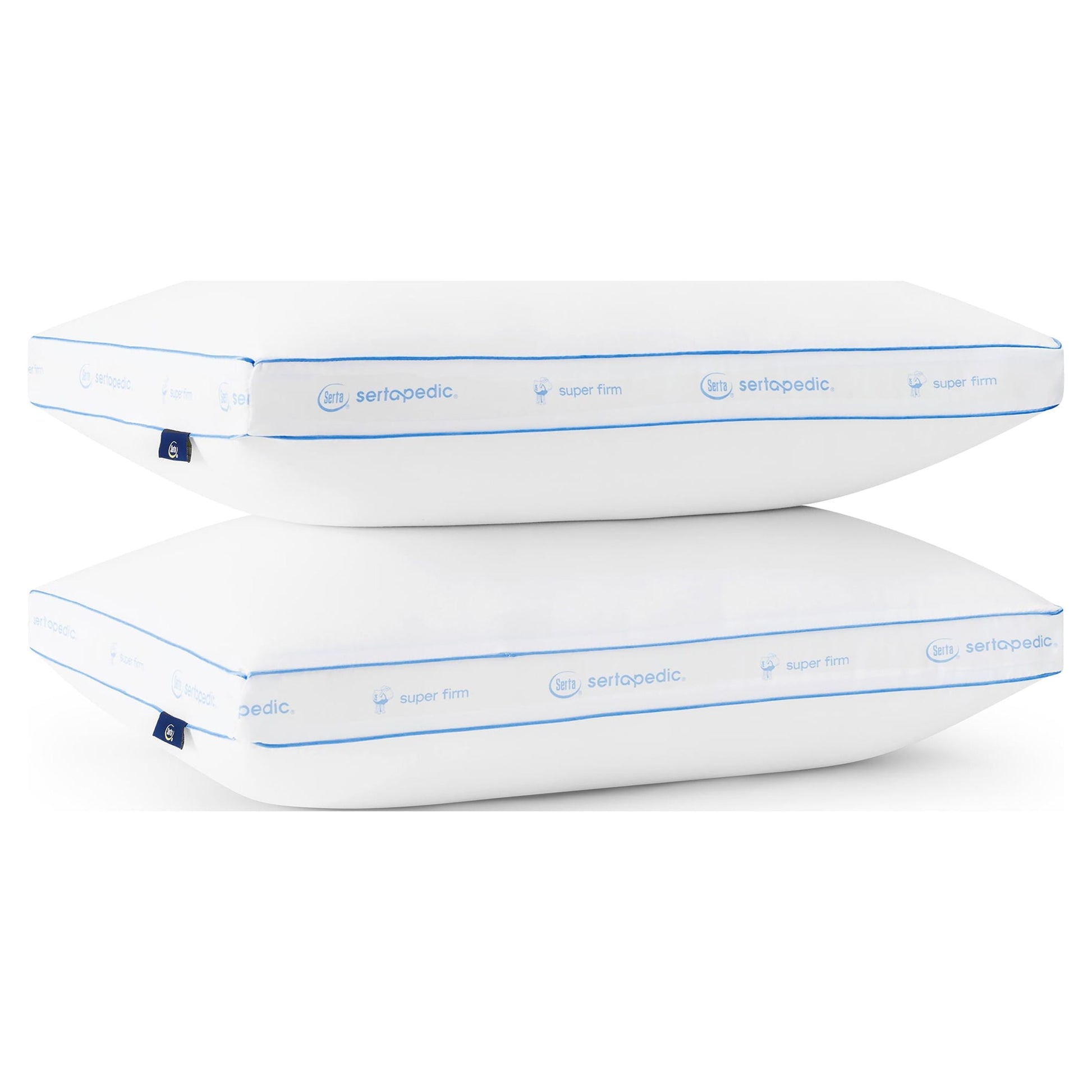 Ergonomic Memory Foam Extra Firm Pillow, Standard/Queen, 2 Pack, Hypoallergenic - Orthopedic Shredded Foam Bed Pillow Set Detail