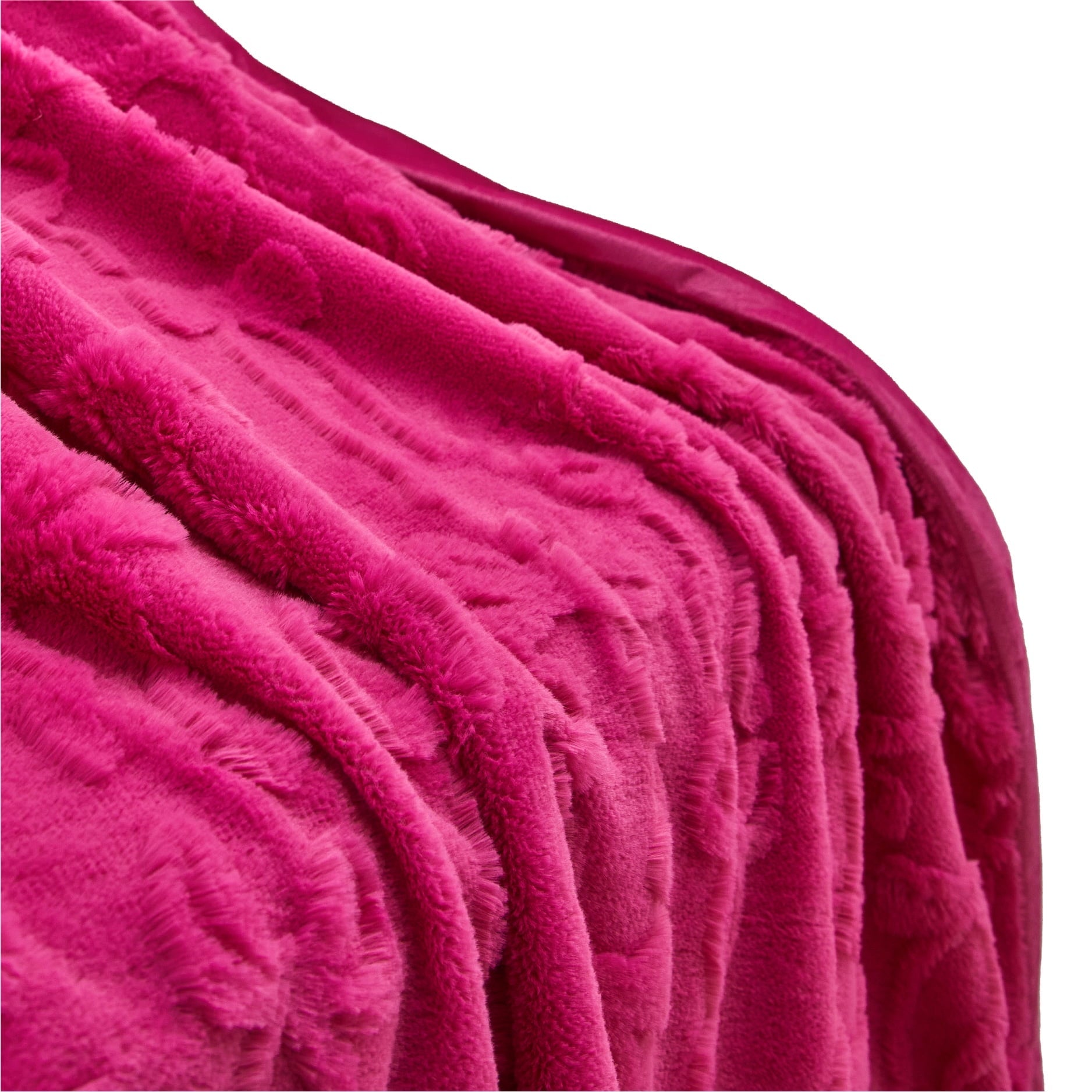 Lightweight Warm Gen Z 50" x 60"Carved Bow Faux Fur Throw - Luxury Knitted Decorative Throw Blanket with Fringes Detail