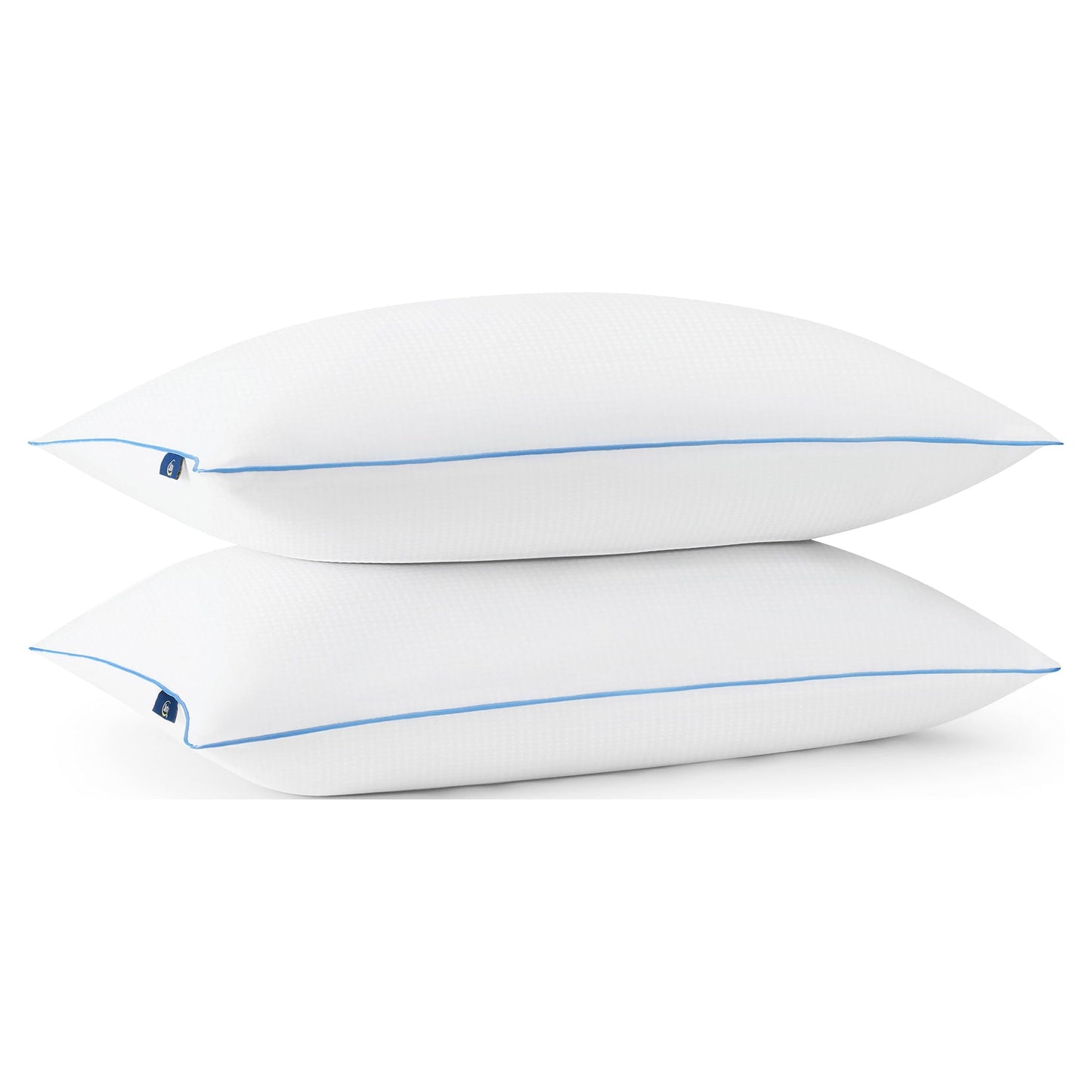 Ergonomic Memory Foam Cool Nites Bed Pillow, Standard/Queen, 2 Pack - Decorative Throw Pillow Cushion for Sofa & Bed Detail