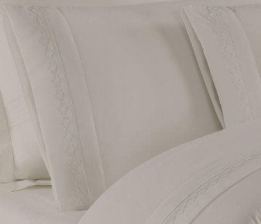 Cooling Sateen Luxury Silver Gray Microfiber bed Sheet Sets, 4-pieces, Twin size - Cooling Hotel Quality Bedding Sheets and Pillowcases Detail