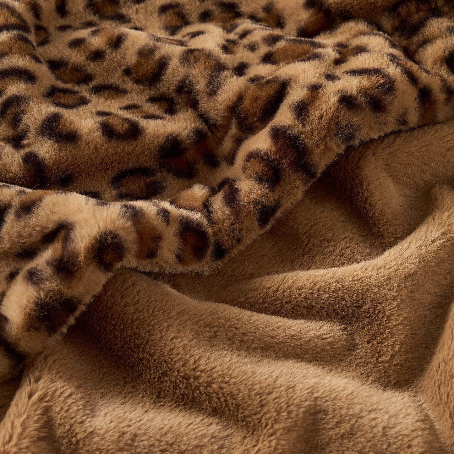 Lightweight Warm Leopard Print Throw Blanket Soft Cozy Fluffy Plush Cheetah Print Blanket for Home Decor,50"x60",Brown - Luxury Knitted Decorative Throw Blanket with Fringes Detail