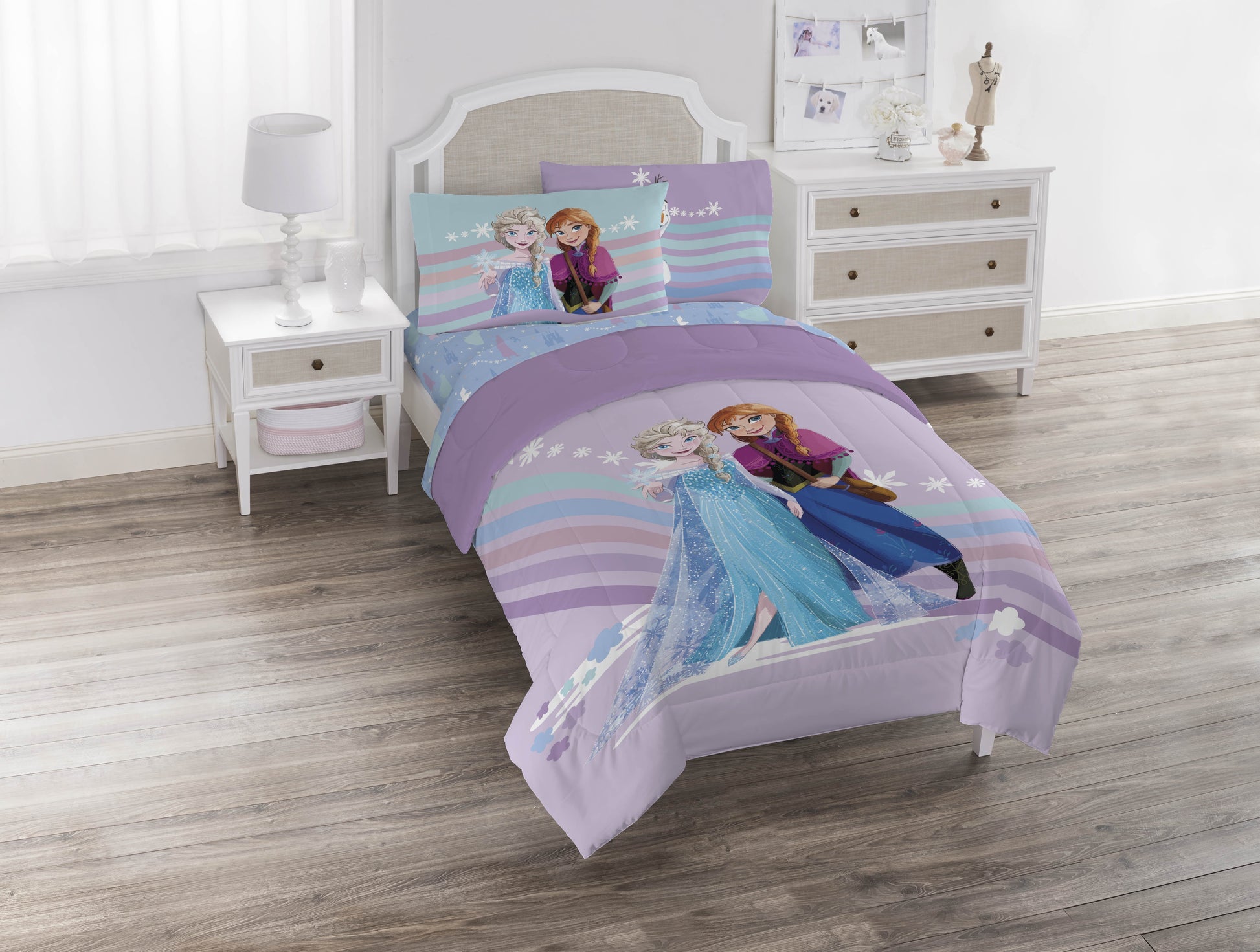 Heavyweight Warmth The Poet Inside 5 Piece Twin Size Kids Comforter Set wth Sham - Super Soft Elsa Bed Set for Kids - Hypoallergenic Ultra-Fluffy Quilt for Winter Detail