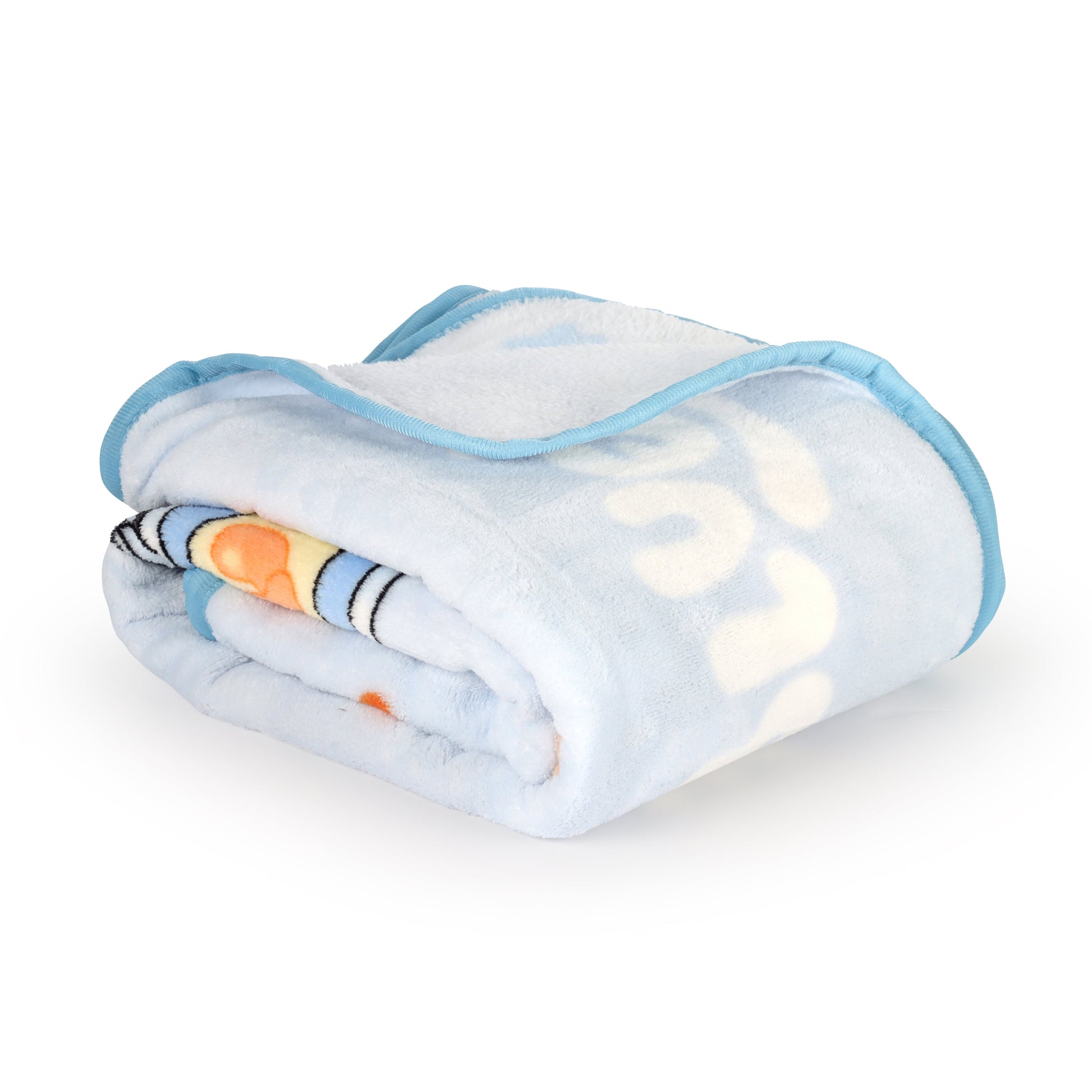 Lightweight Warm Family Kids Throw Blanket, Soft Coral Fleece, Multicolor, 46" x 60" - Luxury Knitted Decorative Throw Blanket with Fringes Detail