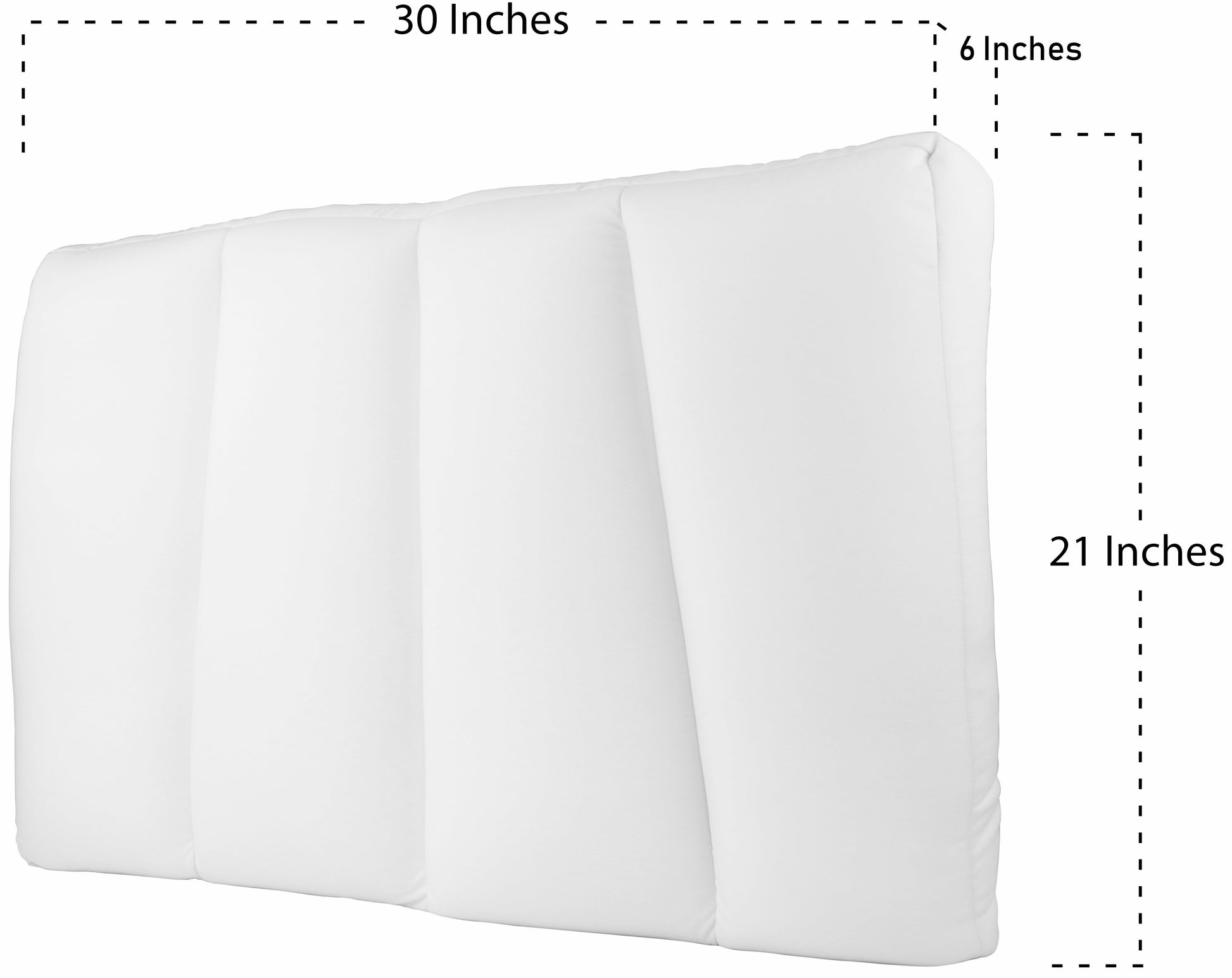 Fluffy Shredded Microbead Cloud Pillow Bed, X-Large, White - Decorative Throw Pillow Cushion for Sofa & Bed Detail