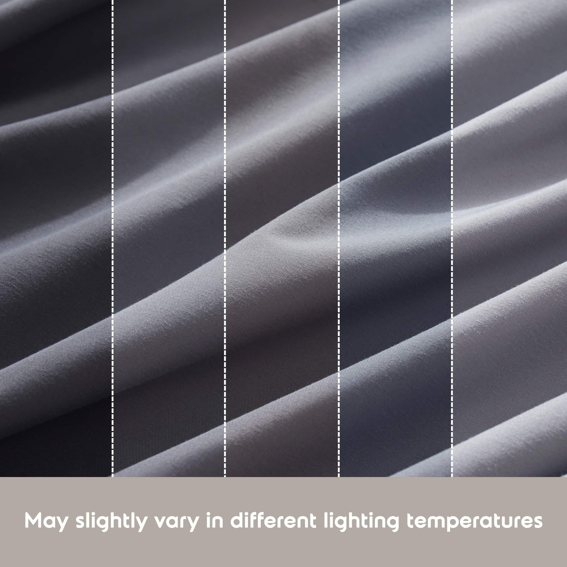 Cooling Sateen Full Size Sheets Set, 1800 Series Bed Sheets Full 4 Piece, Luxury Soft Microfiber Full Sheet Sets, Gray - Cooling Hotel Quality Bedding Sheets and Pillowcases Detail