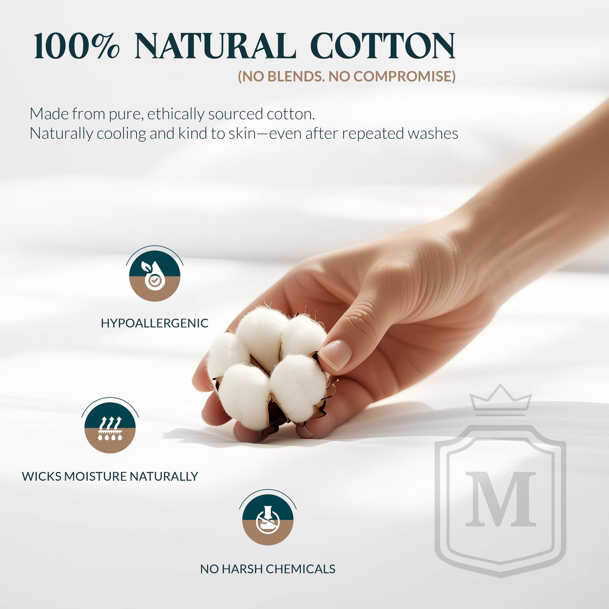 Cooling Sateen 100% Cotton Sheets For Queen Size Bed - Luxury 400 Thread Count Queen Sheet Set, 4 Piece Sateen Weave Queen White Cot... - Luxury Bed Sheet Set with Deep Pockets Detail