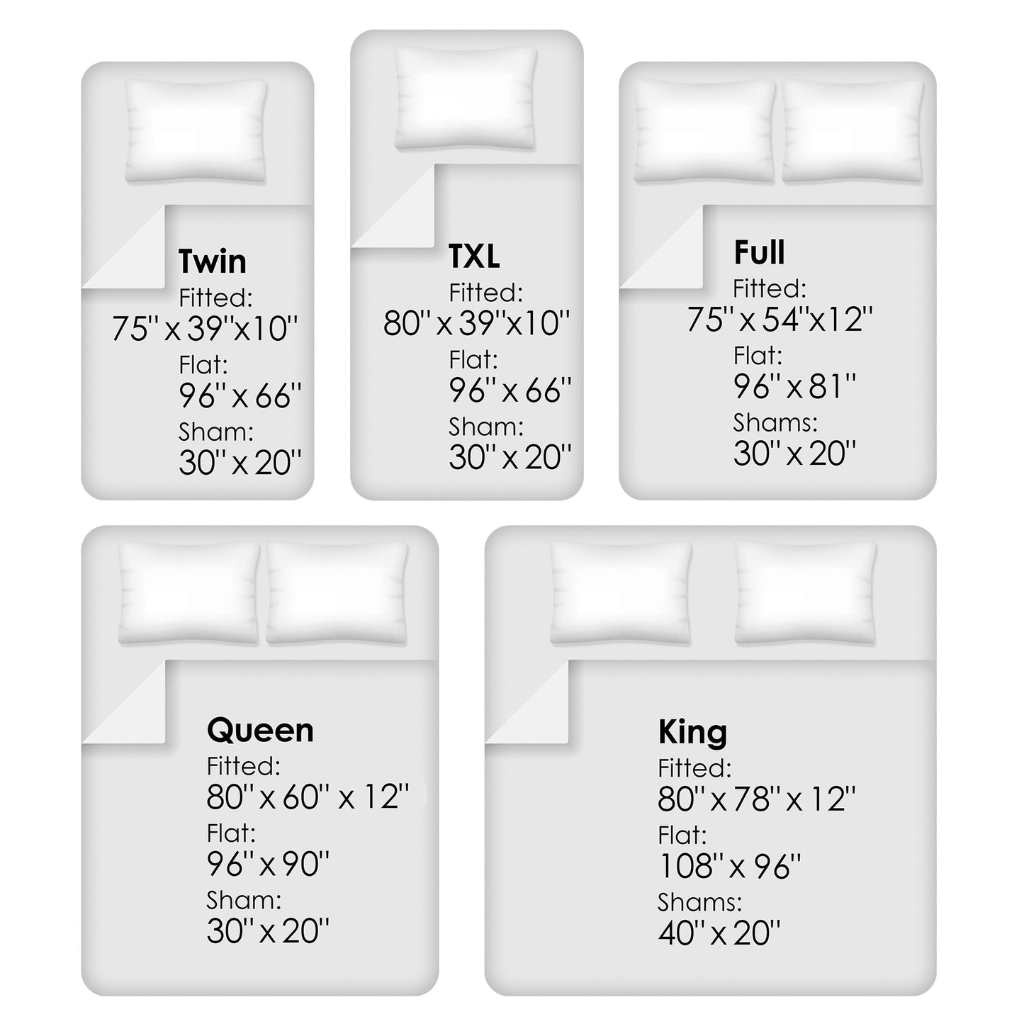 Breathable Luxury Set- 3 Piece Bed Linens-Fitted & Flat s, Plus A Pillowcase-Wrinkle, Stain & Fade Resistant (Twin, White) - Breathable Egyptian Cotton Flat & Fitted Sheets Detail