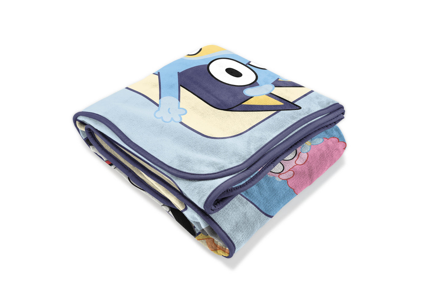 Reversible Sherpa BBC & Friends 40x50 Throw Blanket - Cozy Fleece Throw Blanket for Couch & Bed Detail