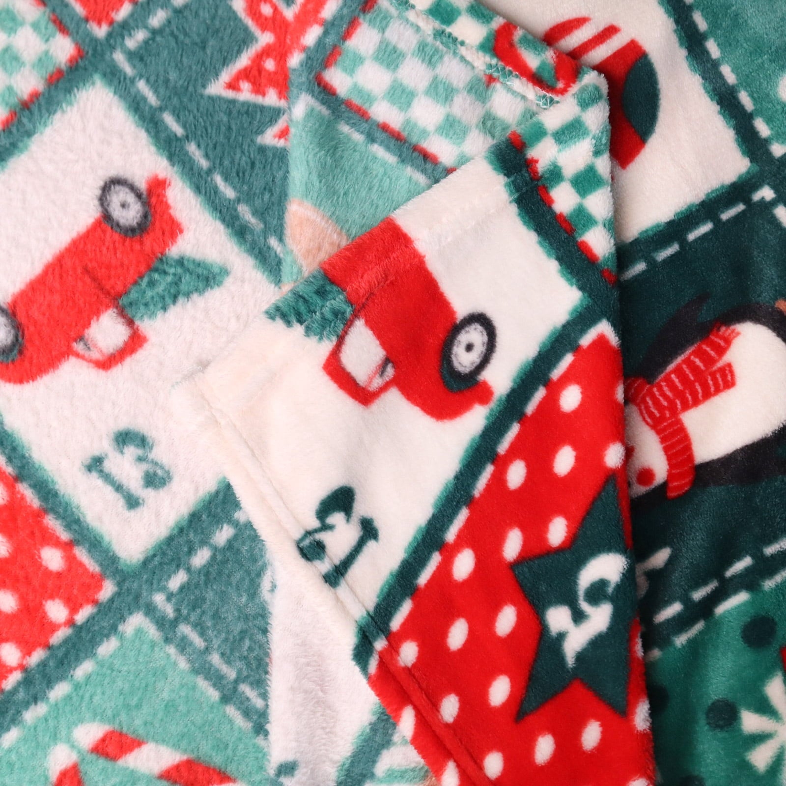 Cozy Fleece Cozy Blanket Printed Blanket Throw Christmas Blanket - 300 GSM Fleece Blanket Throw Size Blanket for Home Decoration,... - Luxury Knitted Decorative Throw Blanket with Fringes Detail