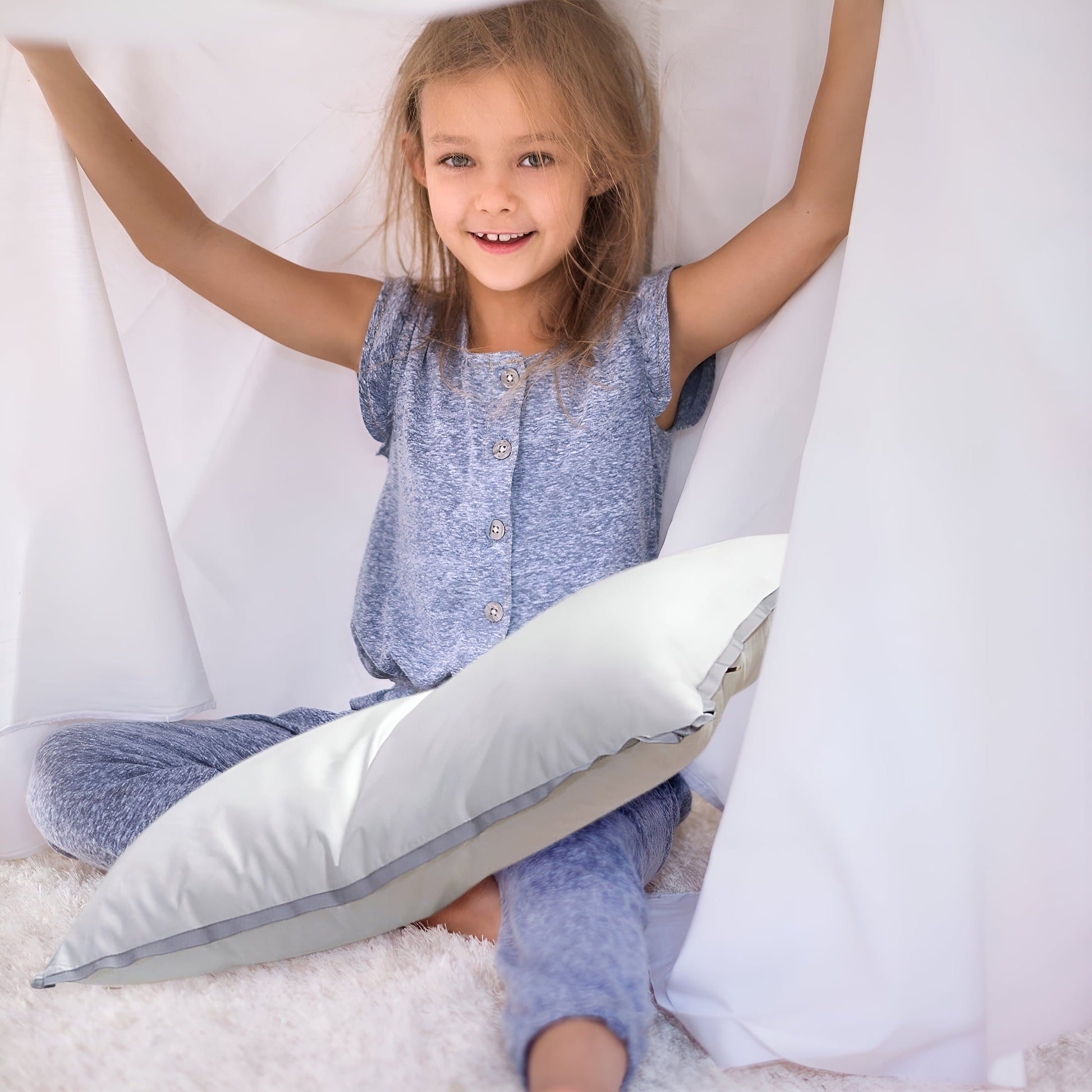 Ergonomic Memory Foam Flat Pillows for Sleeping Thin,Ultra Thin Pillow,Adjustable Shredded Memory Foam Pillows for Side,Back,Stomach Sleepe... - Decorative Throw Pillow Cushion for Sofa & Bed Detail