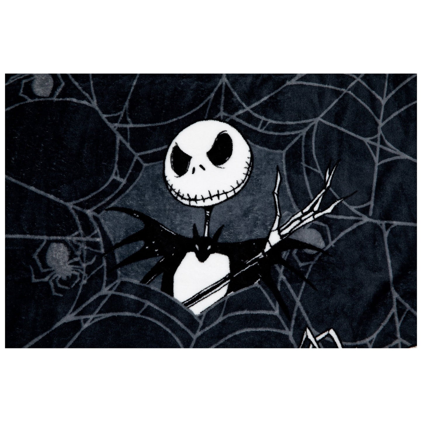 Lightweight Warm Nightmare Before Christmas Jack Skellington 62x90 Plush Throw Blanket, 100% Polyester - Lightweight Plush Warm Blanket for All Seasons Detail