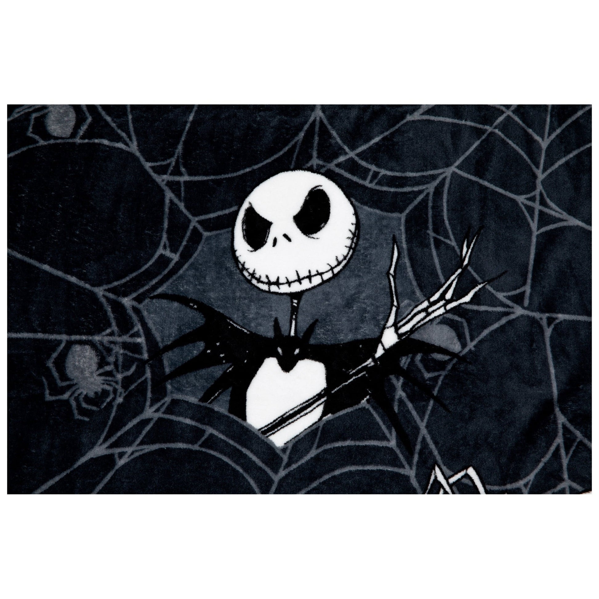 Lightweight Warm Nightmare Before Christmas Jack Skellington 62x90 Plush Throw Blanket, 100% Polyester - Lightweight Plush Warm Blanket for All Seasons Detail