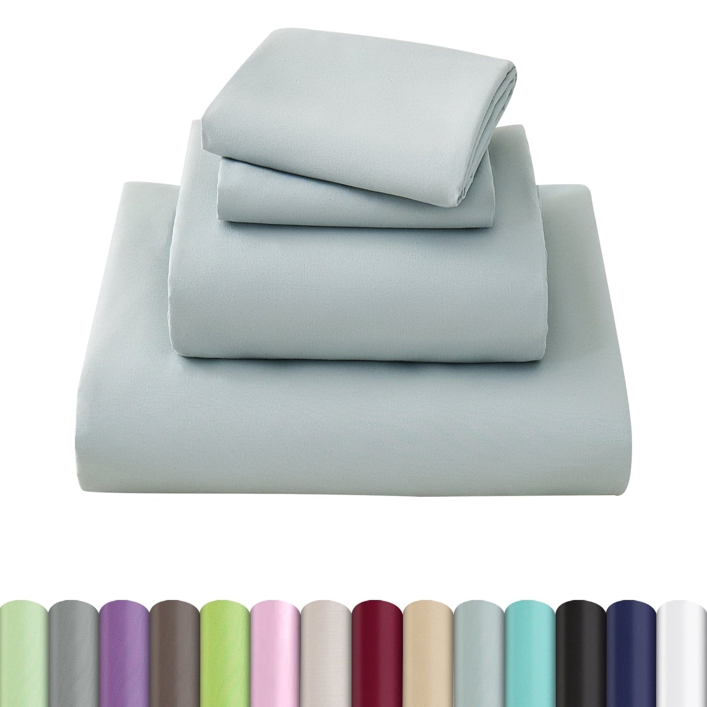 Breathable Luxury Sheets Set 4 Piece Queen/Full Size Sheet Set, Soft & Lightweight And Breathable ding Set, Fitted Sheet, Flat Sheet & ... - Luxury Bed Sheet Set with Deep Pockets - Default Title