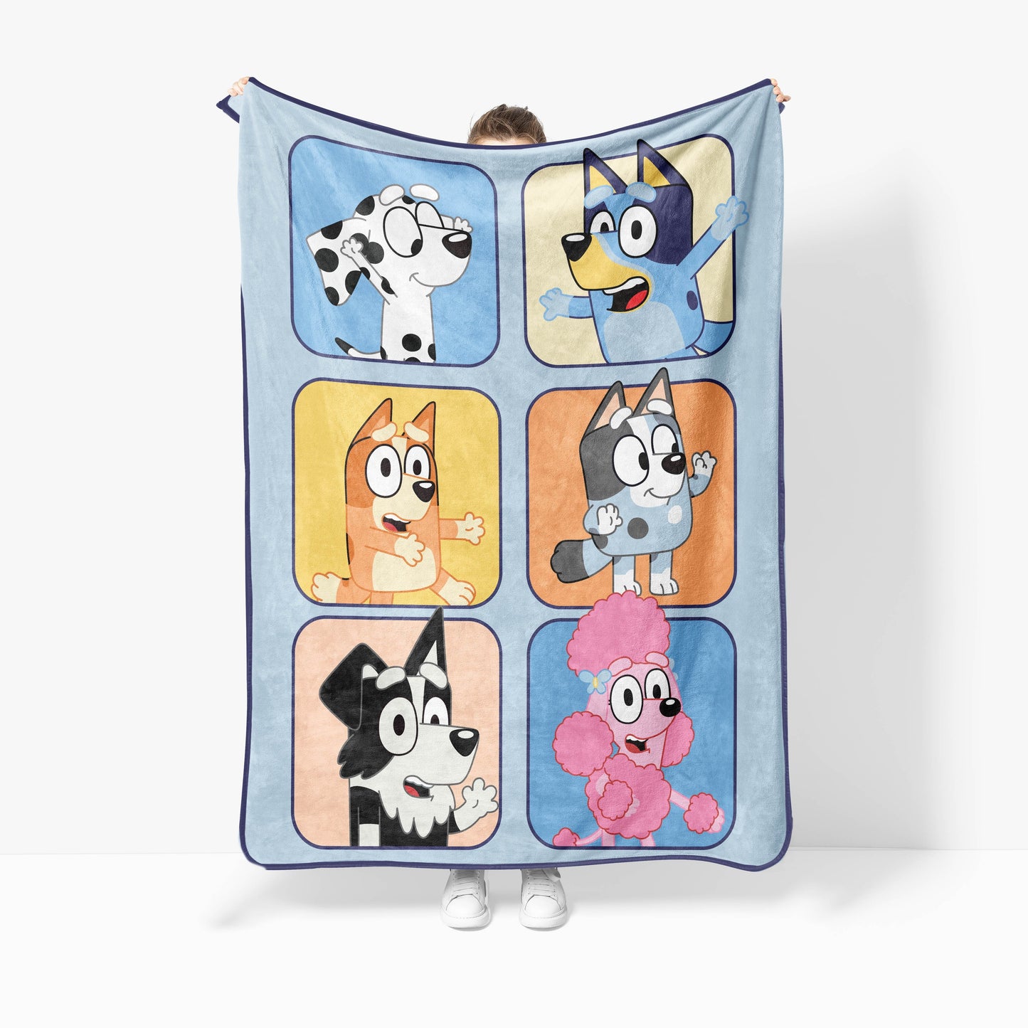 Reversible Sherpa BBC & Friends 40x50 Throw Blanket - Cozy Fleece Throw Blanket for Couch & Bed - Default Title
