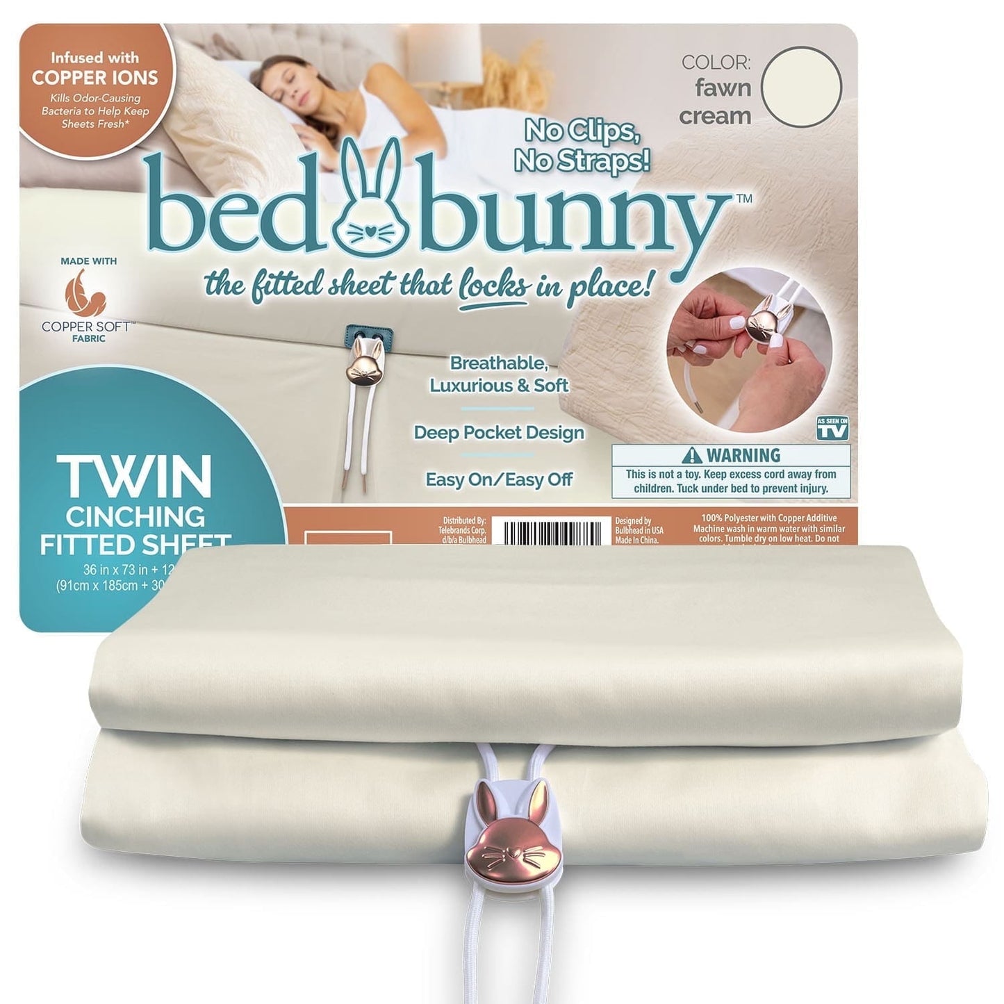 Premium Egyptian Cotton Fitted Bed Sheet With Built-In Compression Cord Locks On Mattresses & Won’t Slip - Breathable Egyptian Cotton Flat & Fitted Sheets - Default Title
