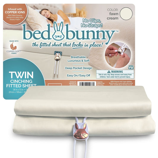 Premium Egyptian Cotton Fitted Bed Sheet With Built-In Compression Cord Locks On Mattresses & Won’t Slip - Breathable Egyptian Cotton Flat & Fitted Sheets - Default Title