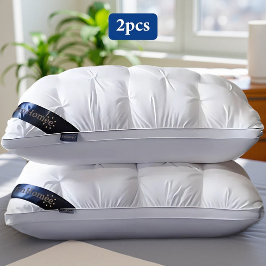 Orthopedic Support 2-Pack Luxurious Hotel-Quality ,Resistant to Flattening, All-Season,White - Decorative Throw Pillow Cushion for Sofa & Bed - Default Title