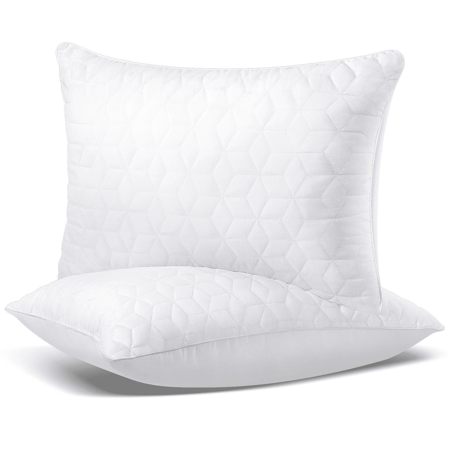 Decorative Plump Bed Pillows Queen Size Set of 2, Hotel Gusseted Pillows for Sleeping, Alternative to Down Pillows, Soft Supportive & ... - Hotel Quality Plush Sleeping Pillows - Default Title
