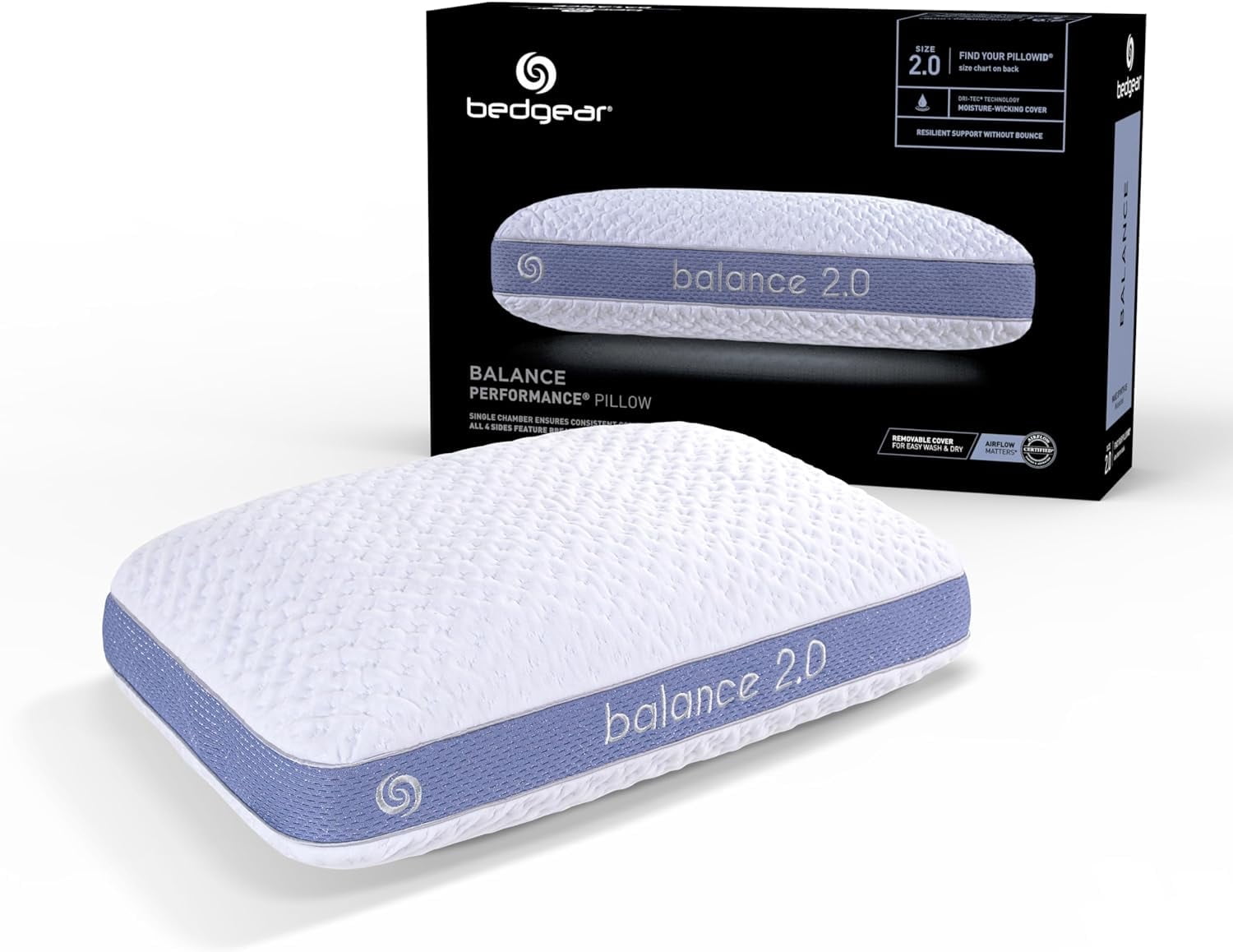 Decorative Plump Performance Pillow – 2.0 - Moisture Wicking Bed Pillow for All Sleep Positions - Medium Firmness Bed Pillow -... - Decorative Throw Pillow Cushion for Sofa & Bed - Default Title