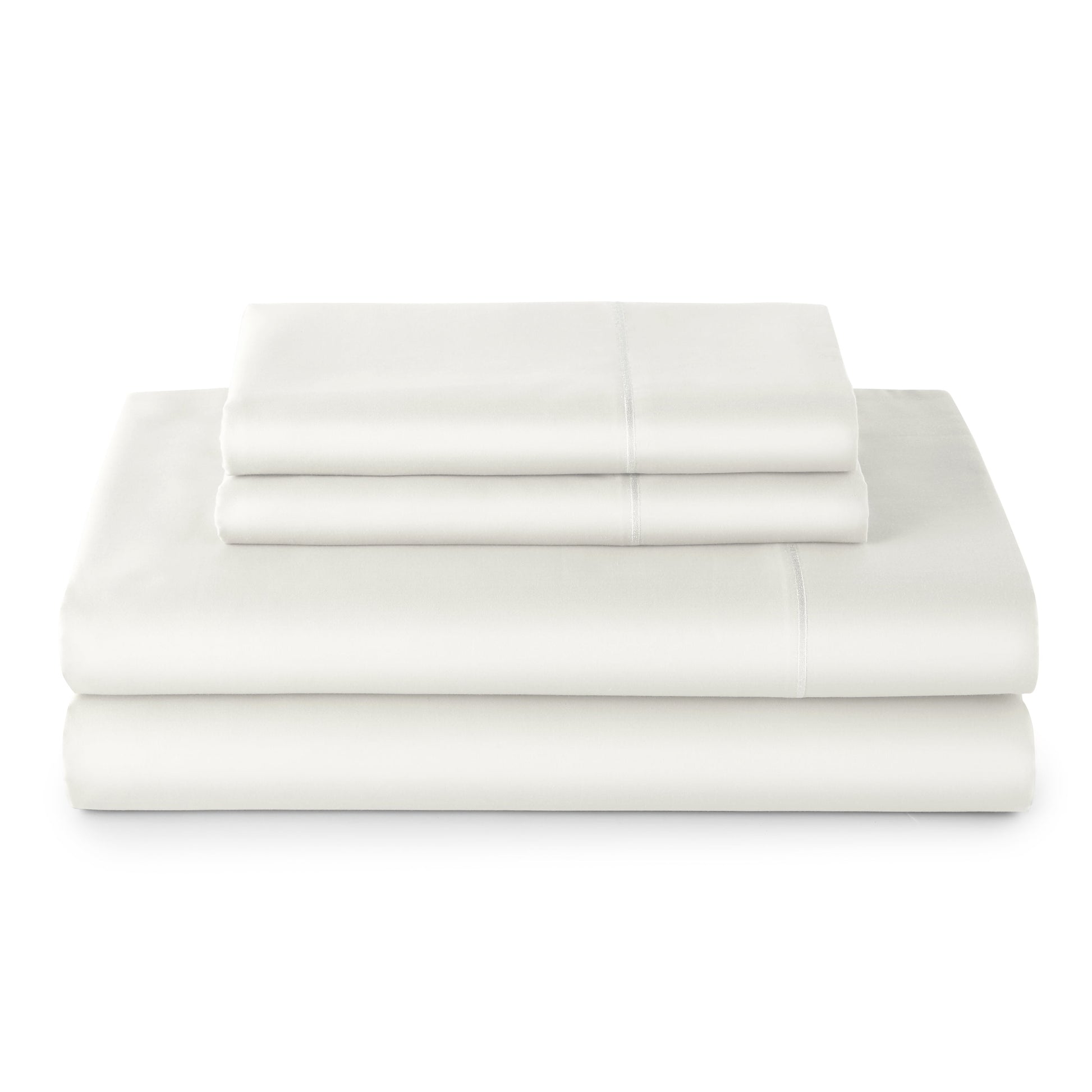Breathable Luxury 4-Piece 400 Thread Count Vanilla Dream Performance Bed Sheet Set, King - Premium Ultra-Soft Pillowcase Pair for Sleeping - Default Title