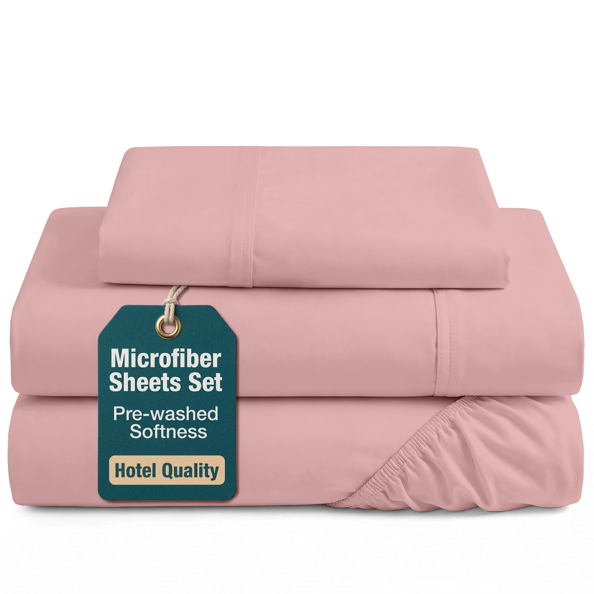 Wrinkle-Resistant Twin Size Bed Sheets Set - Washed Ultra-Soft Microfiber Twin Bed Sheets - Extra Soft - 3 Piece Set - Bedding Sheets &... - Luxury Bed Sheet Set with Deep Pockets - Default Title