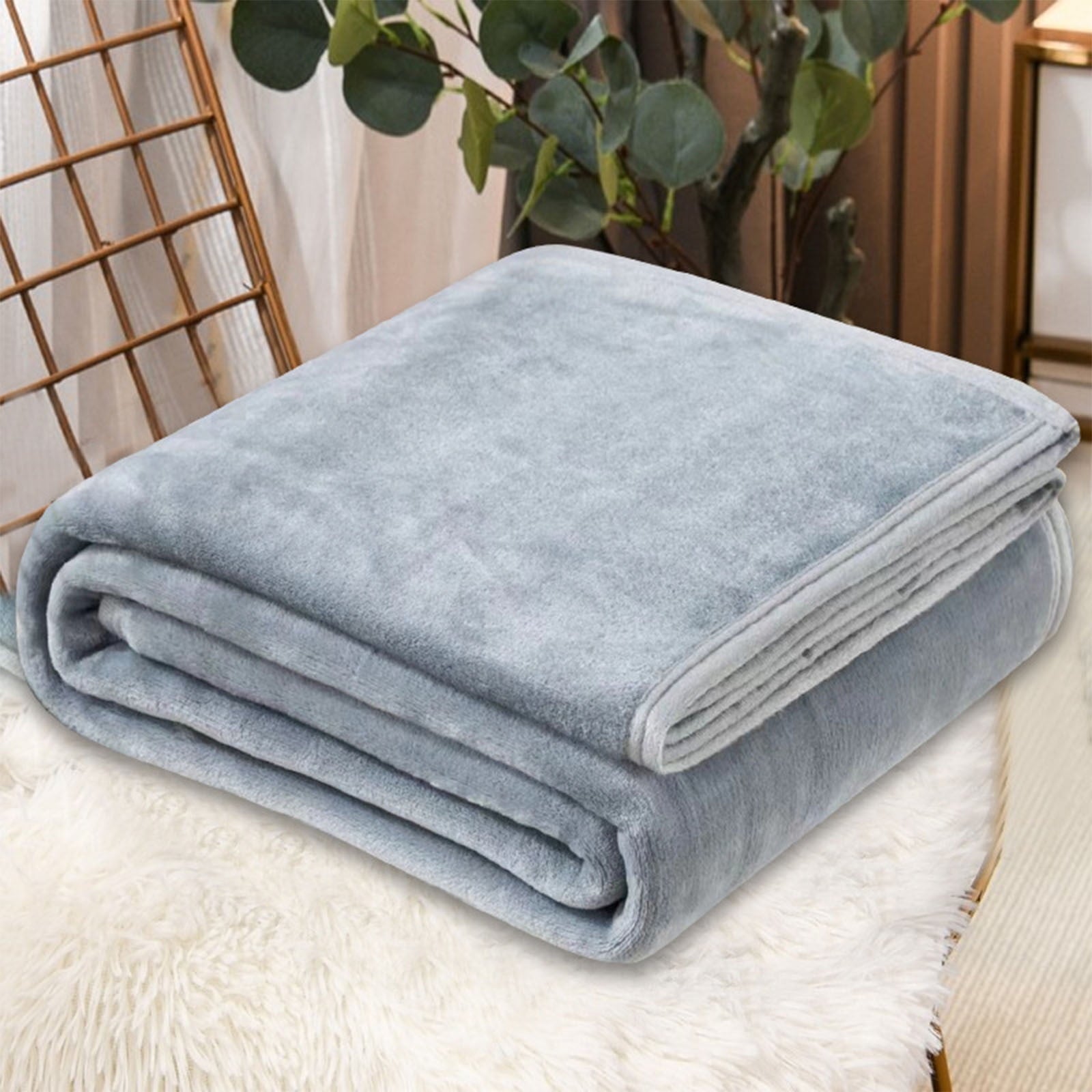 Lightweight Warm Under $5 Flannel Blanket 27.56X39.37 Inches Blanket Soft Cozy Throw Blanket for Couch, Bed, Household Blanket for All... - Lightweight Plush Warm Blanket for All Seasons - Default Title