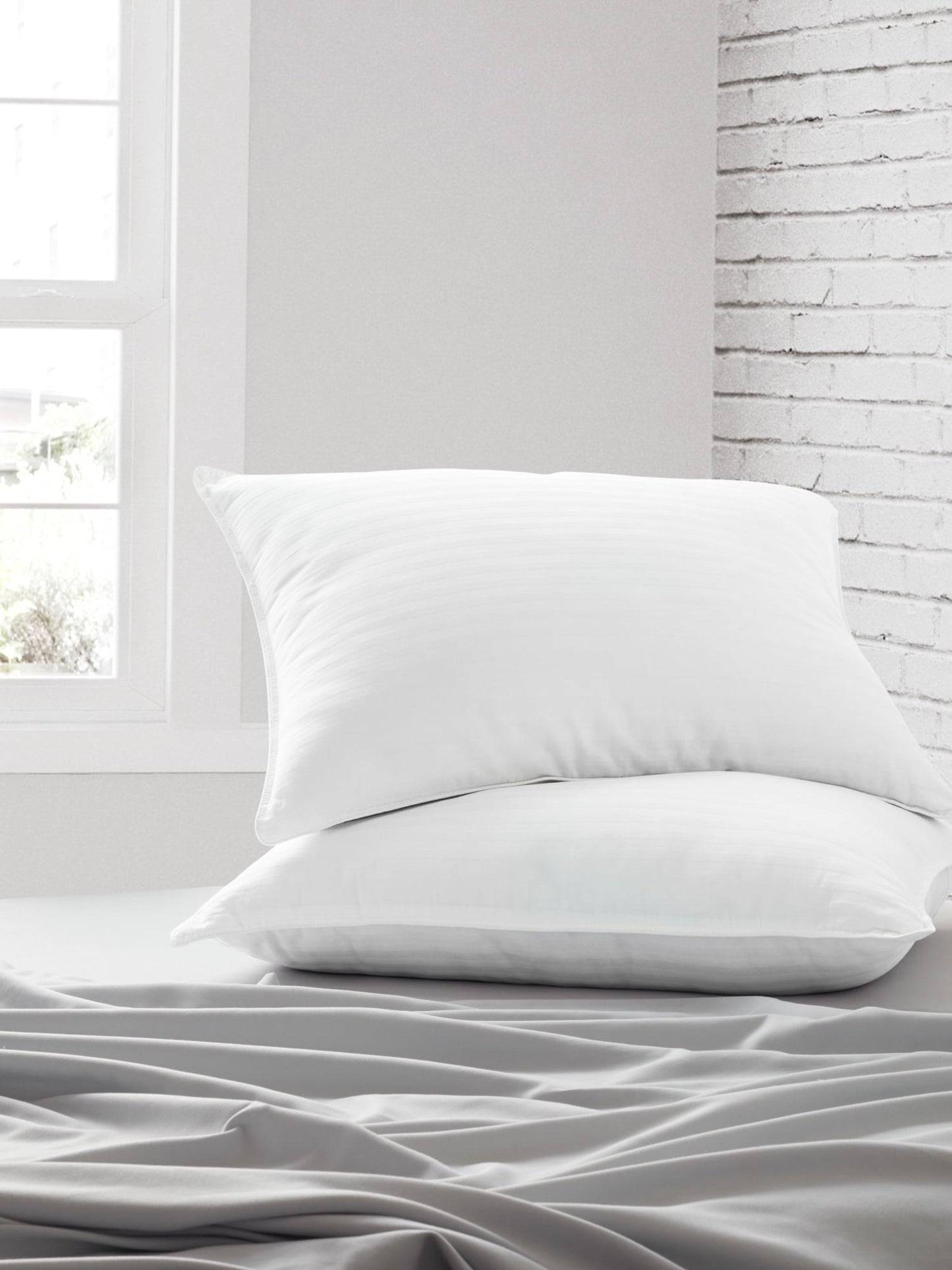 Ergonomic Memory Foam Bed Pillow 2-Pack Standard/Queen Size For All Sleep Styles - Back, Side and Stomach Sleepers - Ergonomic Memory Foam Pillow for Neck Pain Support - Default Title