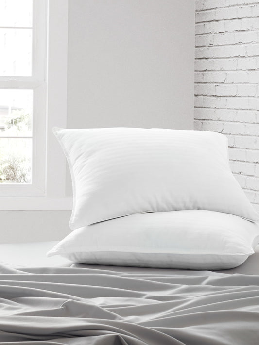 Ergonomic Memory Foam Bed Pillow 2-Pack Standard/Queen Size For All Sleep Styles - Back, Side and Stomach Sleepers - Ergonomic Memory Foam Pillow for Neck Pain Support - Default Title