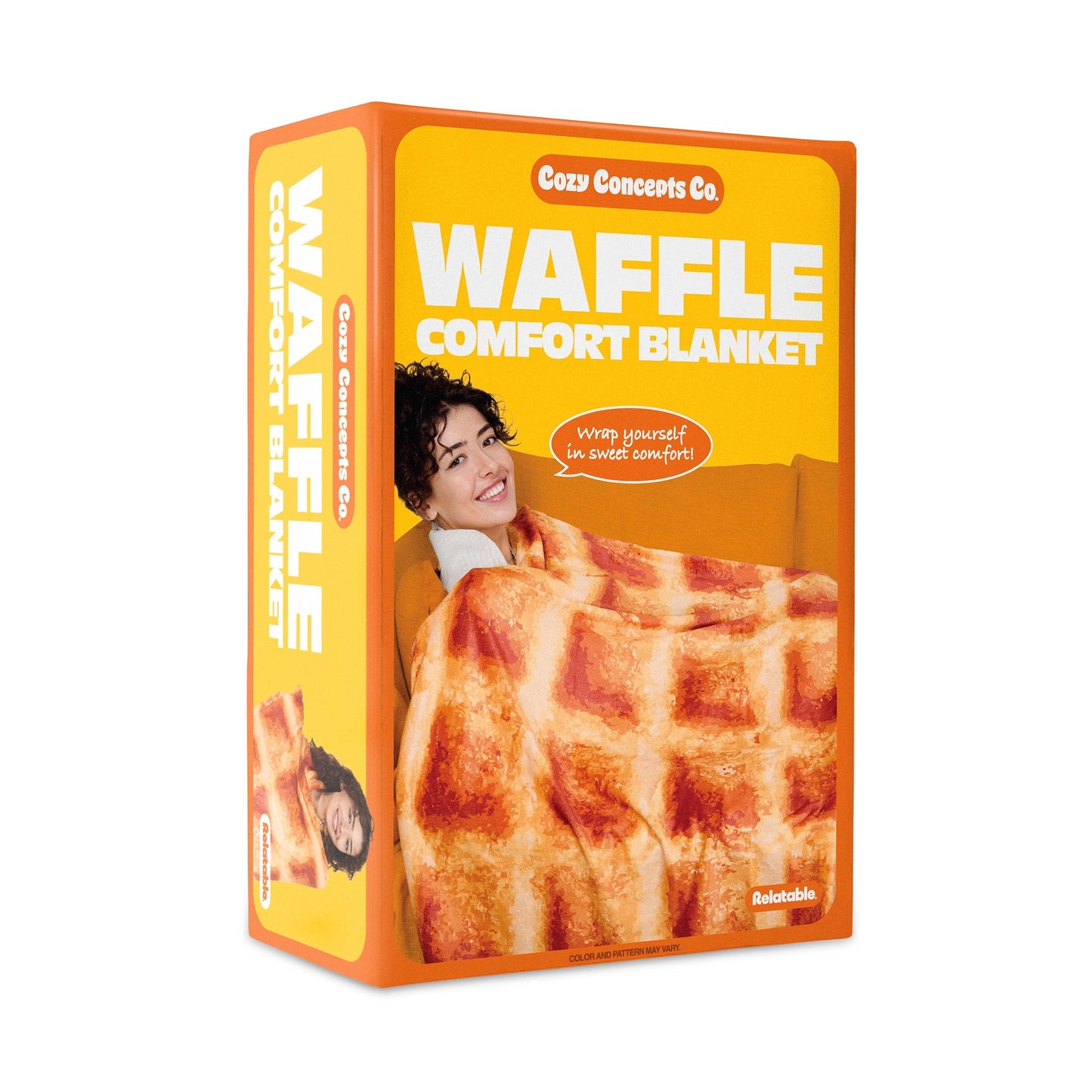 Super Soft Flannel Waffle Blanket, 65" Soft Fleece Throw with Butter Square - Super Soft Reversible Sherpa Flannel Blanket - Default Title
